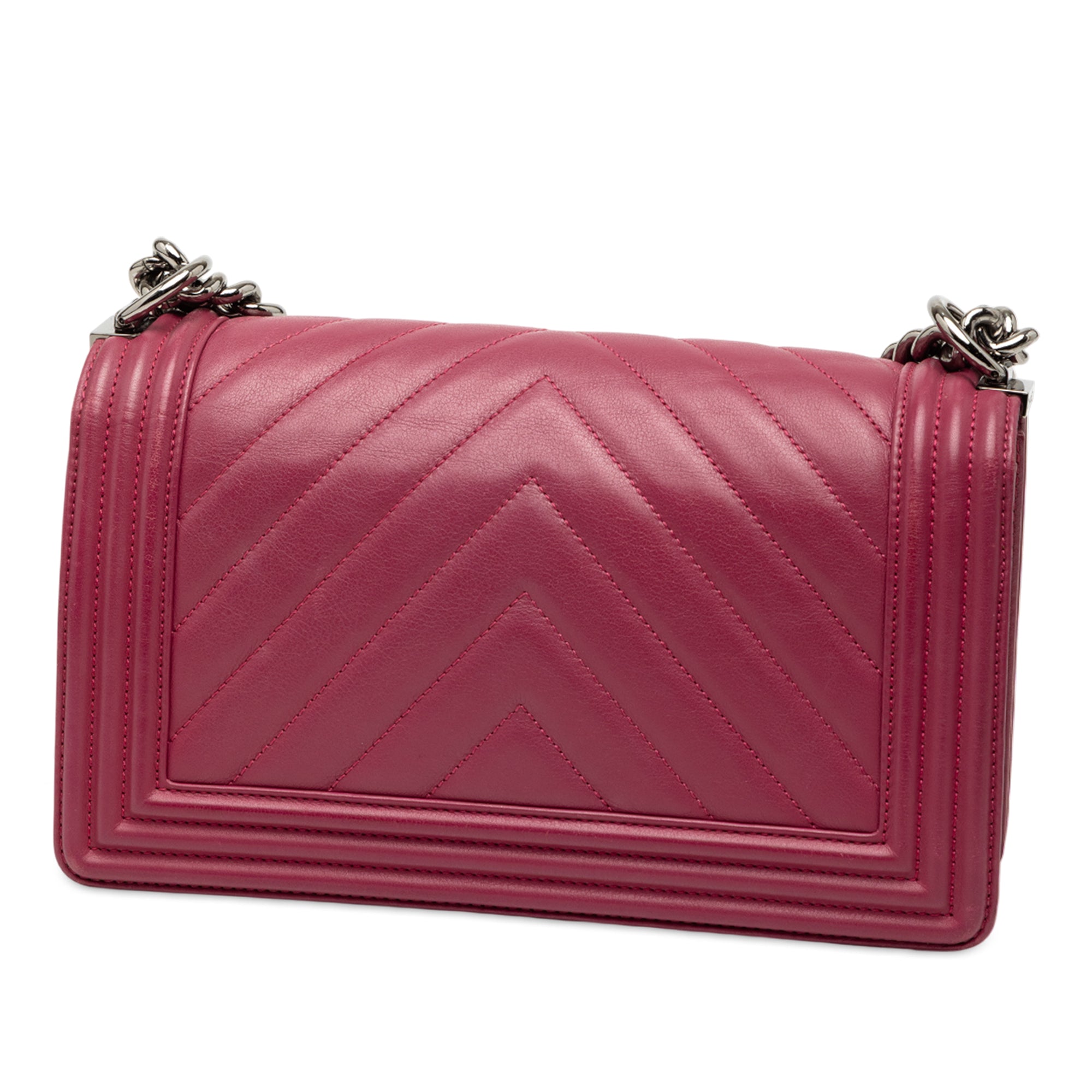 Chanel Old Medium Chevron Lambskin Boy Flap - image 2