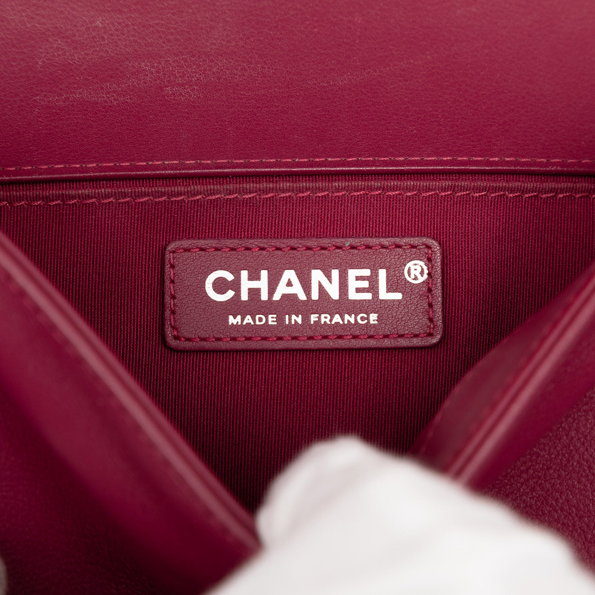 Chanel Old Medium Chevron Lambskin Boy Flap - image 5