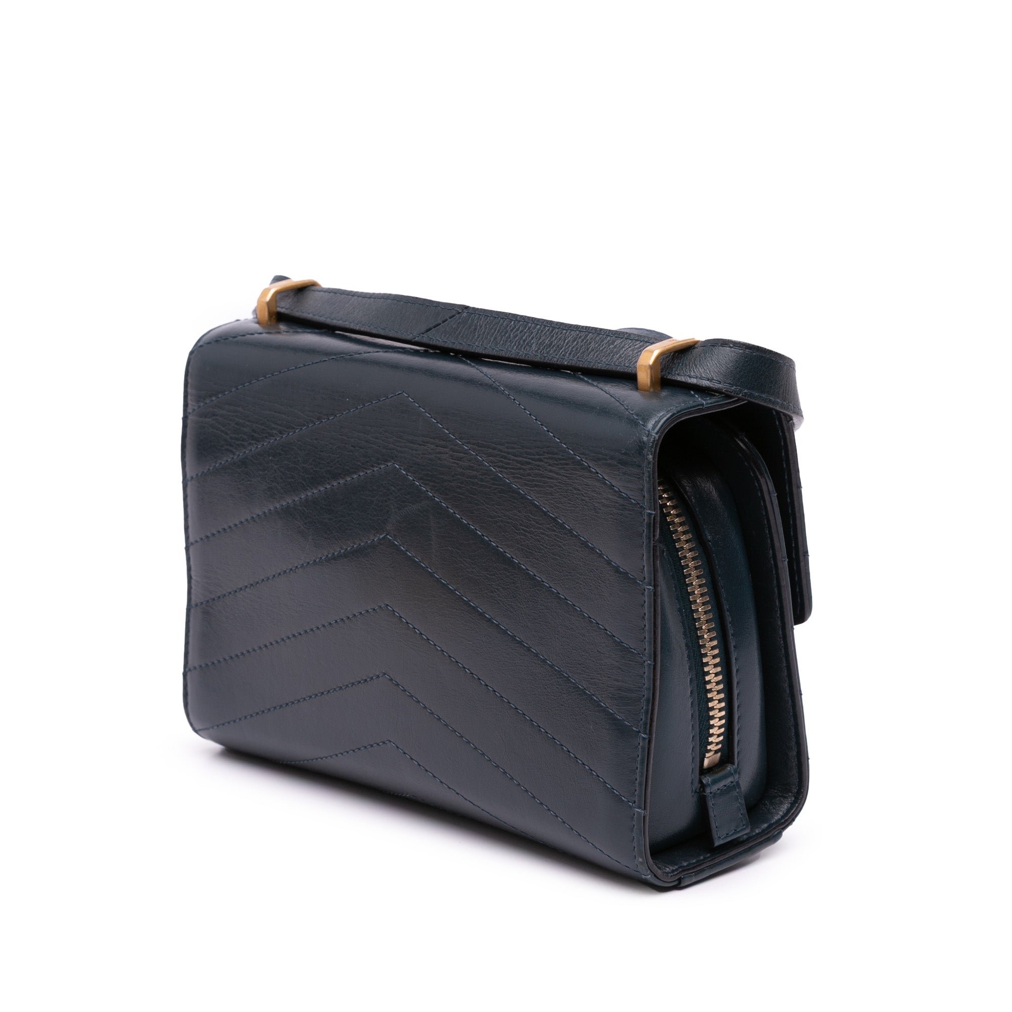 Chanel Small CC Chevron Calfskin Medal Flap - image 2