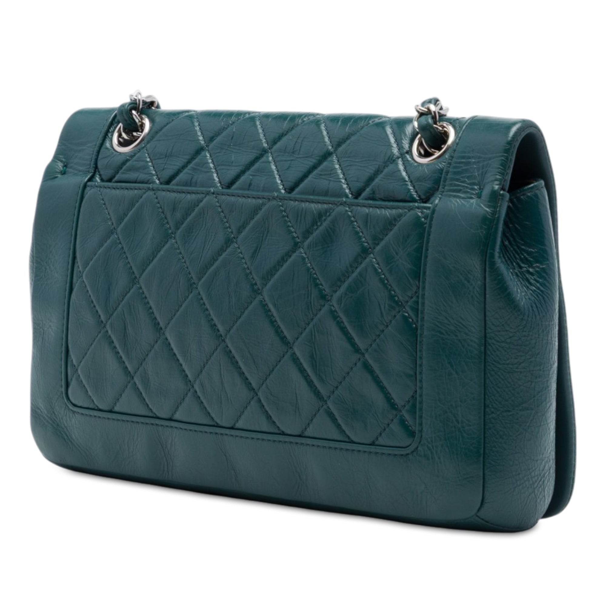 Chanel Medium Quilted Crumpled Calfskin Bi Vintage Full Flap - image 2