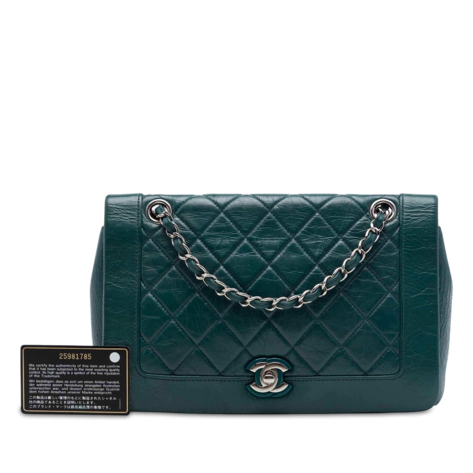 Chanel Medium Quilted Crumpled Calfskin Bi Vintage Full Flap - image 7