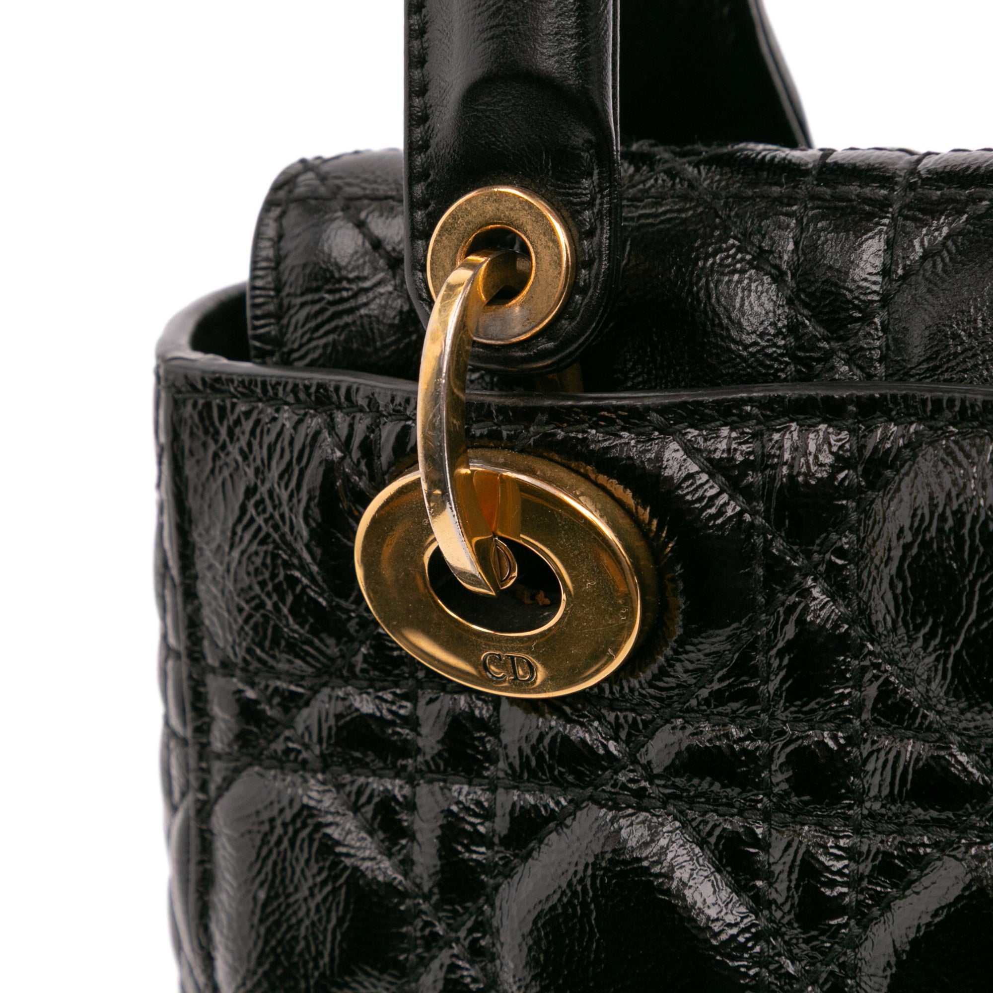 Dior Small Crinkled Patent Cannage My ABCDior Lady Dior - image 8