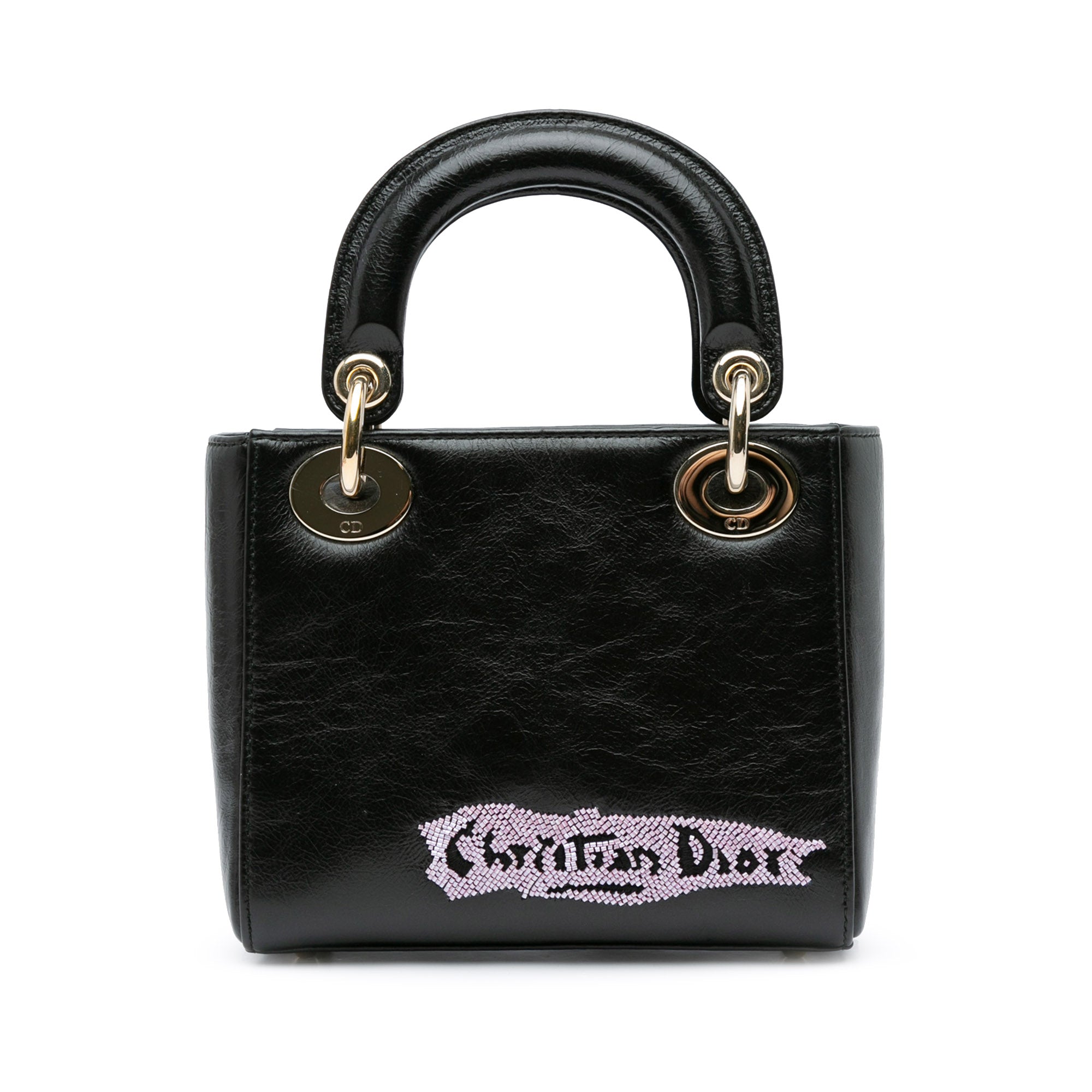 Dior Mini Calfskin Beaded Lady Dior - image 3