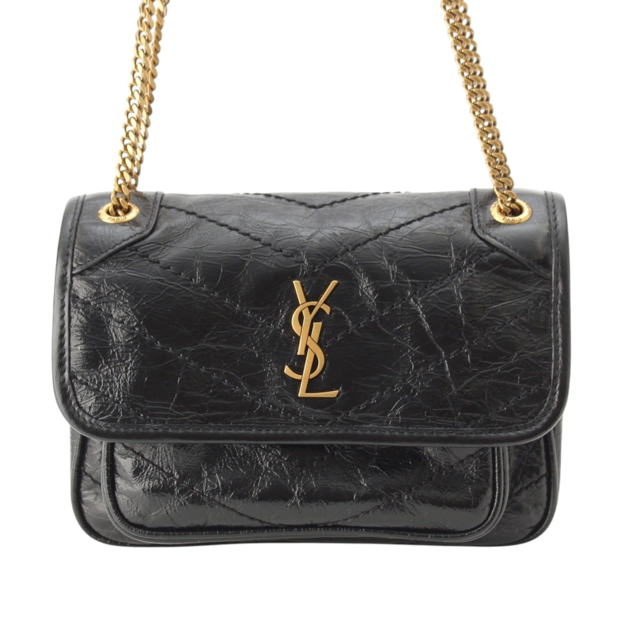 Saint Laurent Mini Crinkled Calfskin Niki - image 1