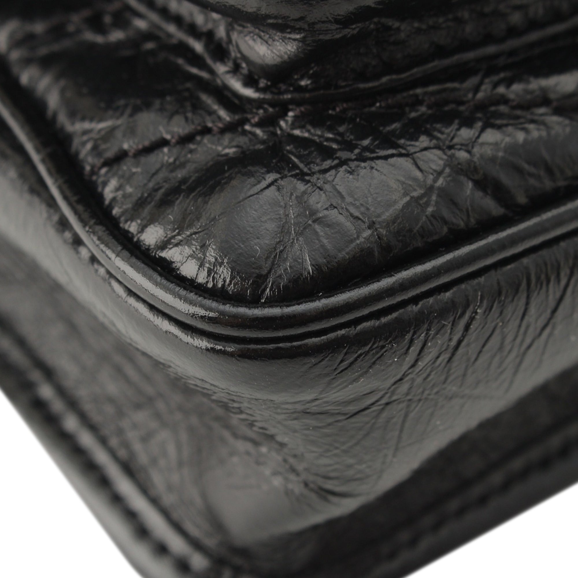 Saint Laurent Mini Crinkled Calfskin Niki - image 10