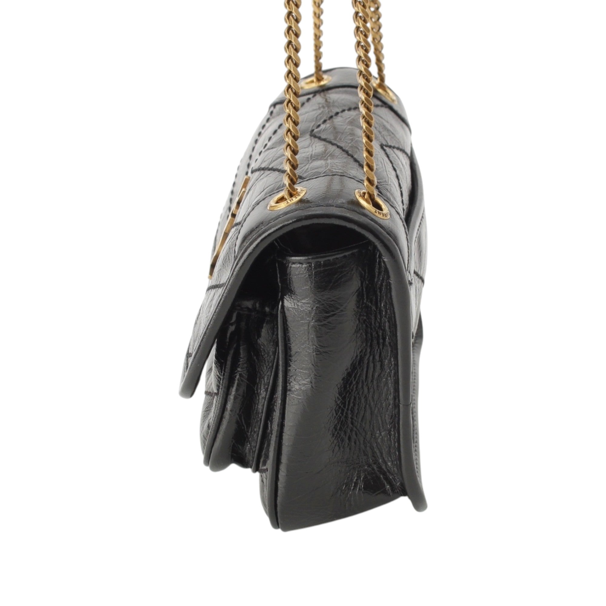 Saint Laurent Mini Crinkled Calfskin Niki - image 3