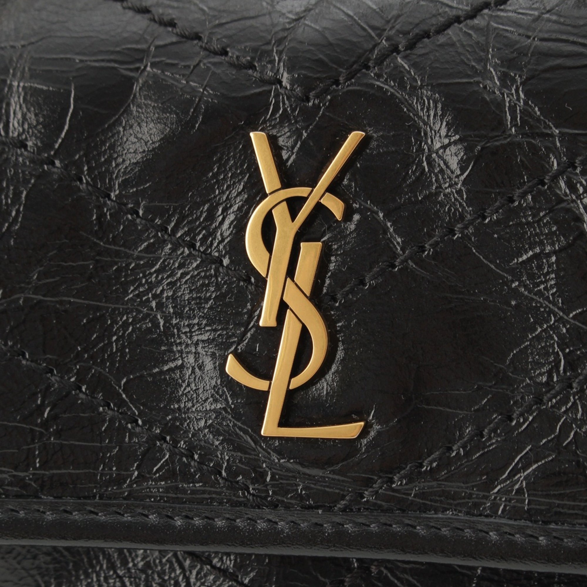 Saint Laurent Mini Crinkled Calfskin Niki - image 8