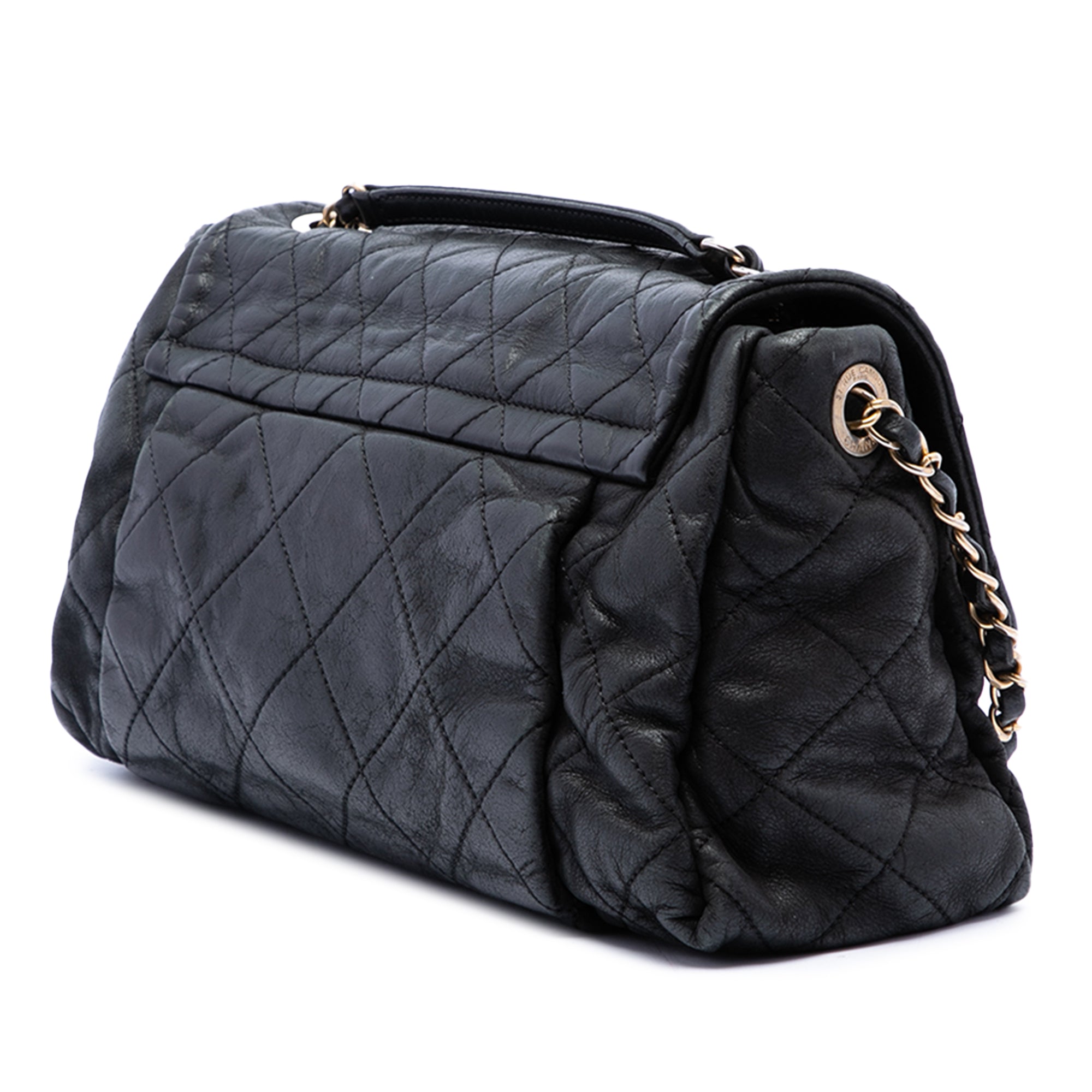 Chanel Large Quilted Iridescent Calfskin Chic Quilt Flap - image 2