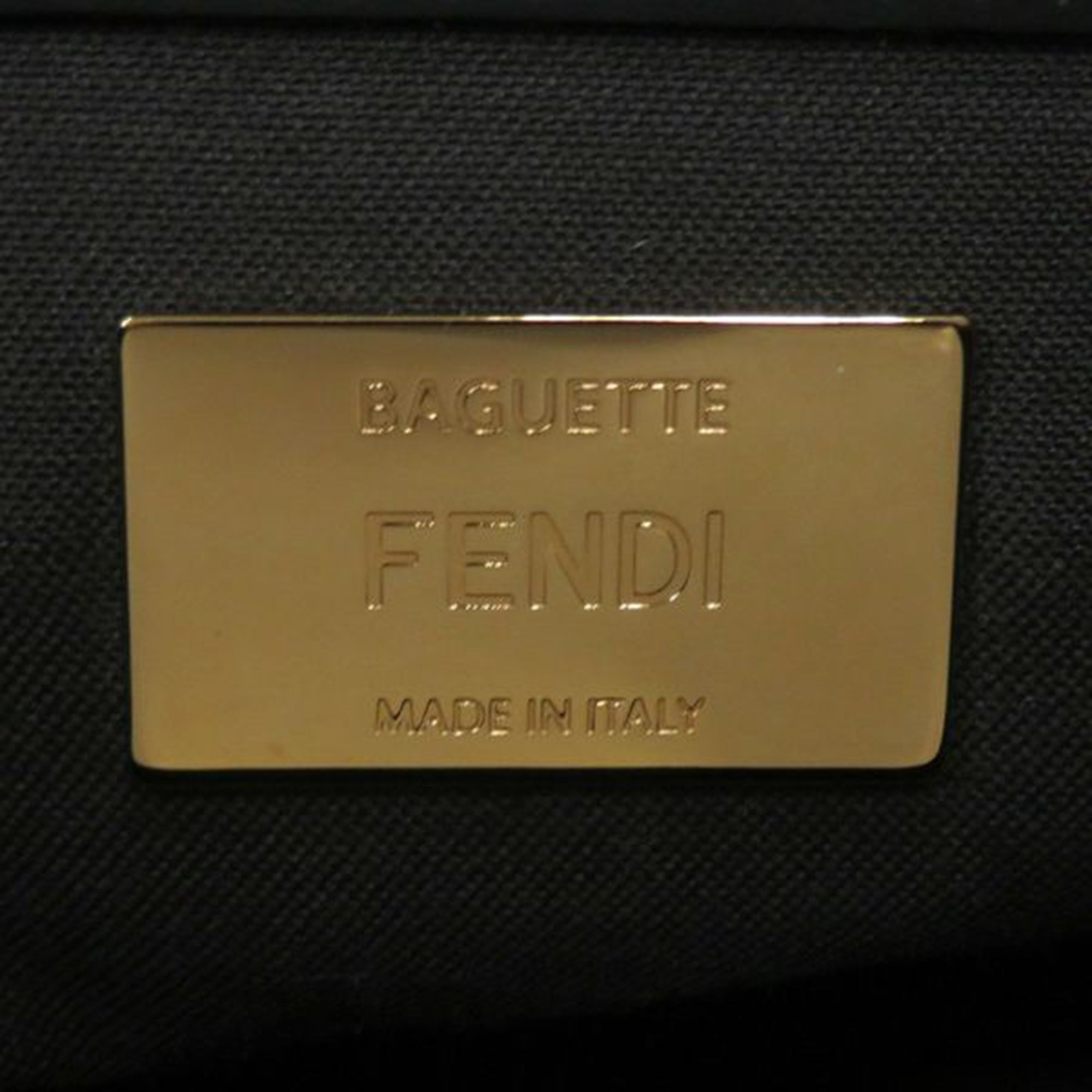 Fendi Zucca Glazed Fabric Cage Baguette - image 6