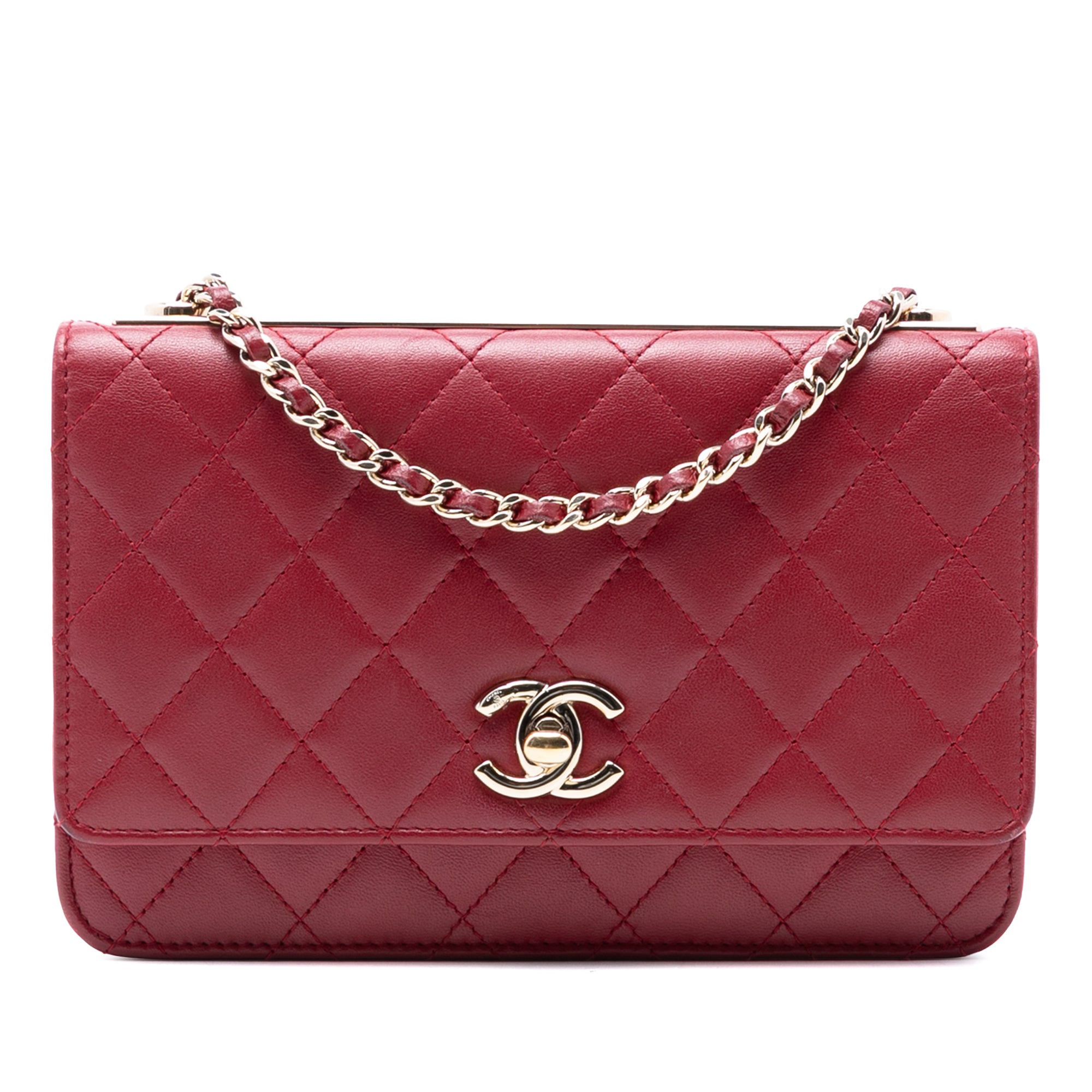 Chanel Quilted Lambskin Trendy CC Wallet On Chain - image 1