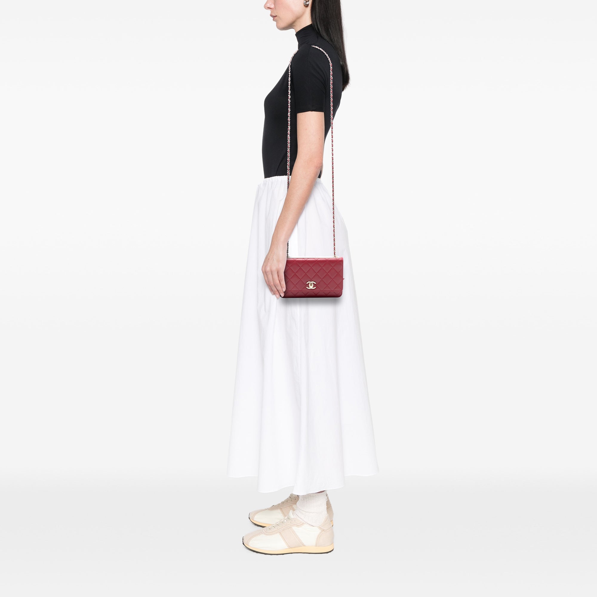 Chanel Quilted Lambskin Trendy CC Wallet On Chain - image 7