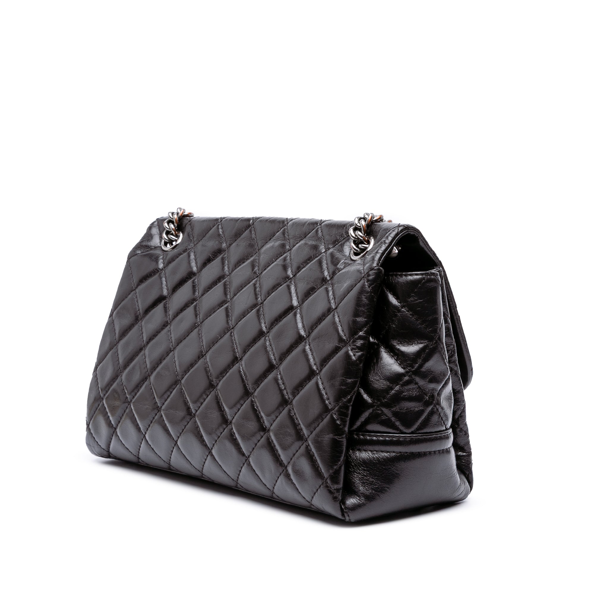 Chanel Medium Quilted Glazed Calfskin Lady Pearly Flap - image 2