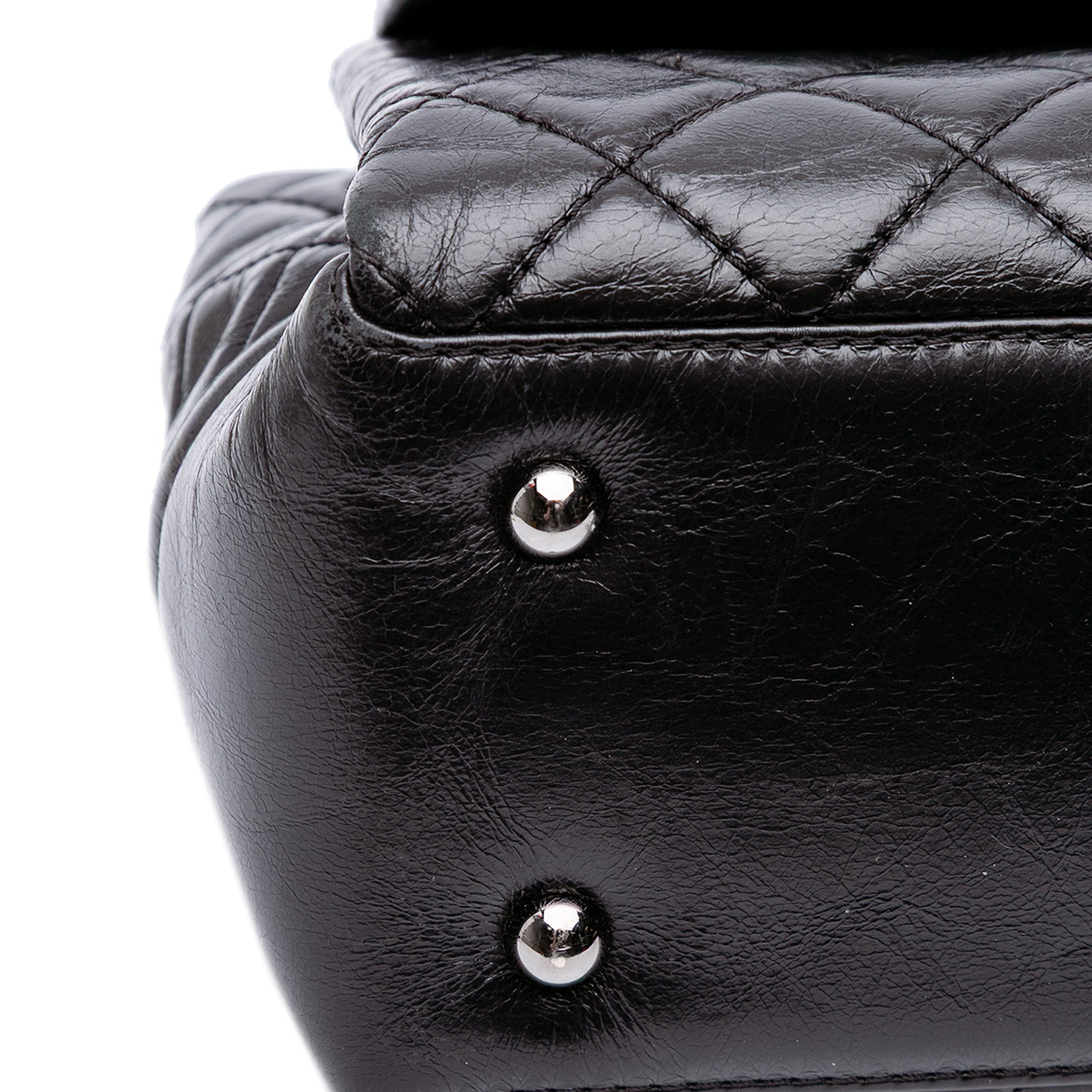 Chanel Medium Quilted Glazed Calfskin Lady Pearly Flap - image 9
