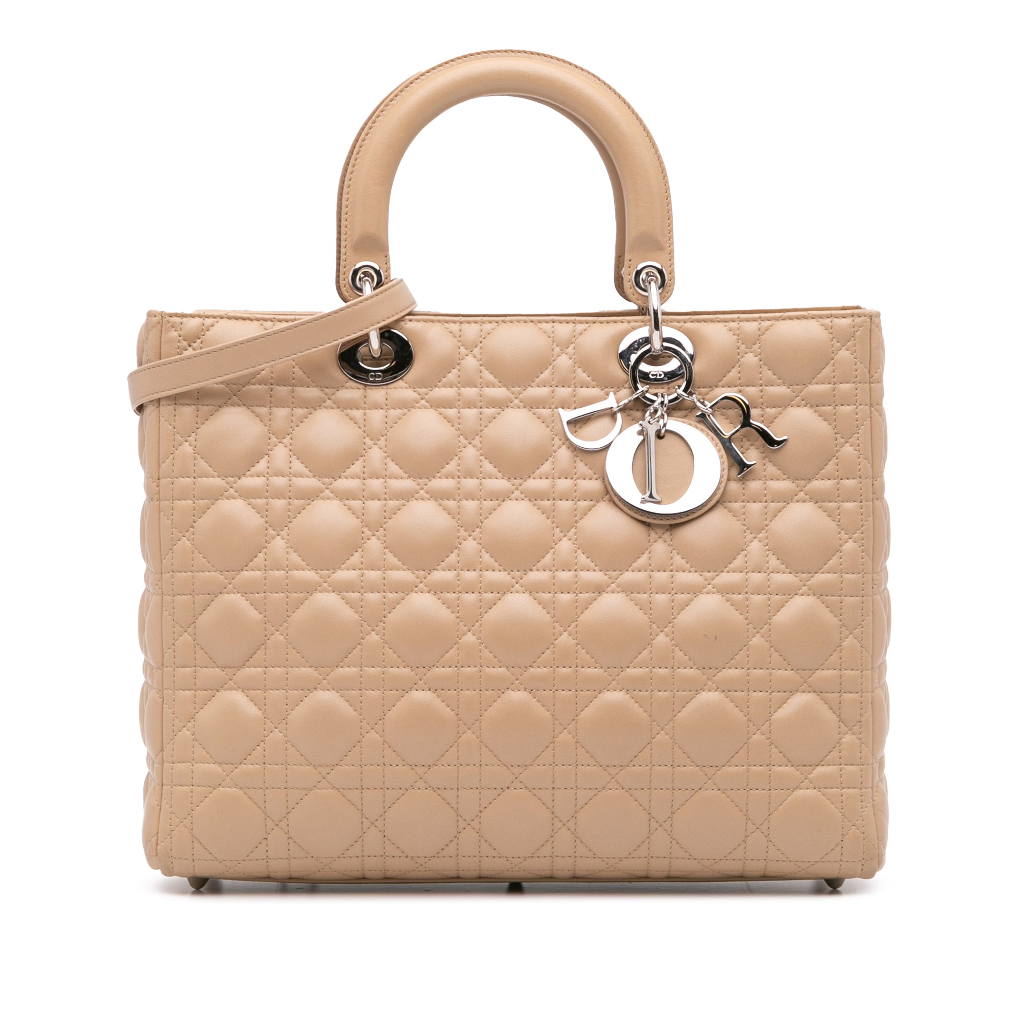 Dior Large Lambskin Cannage Lady Dior - image 1