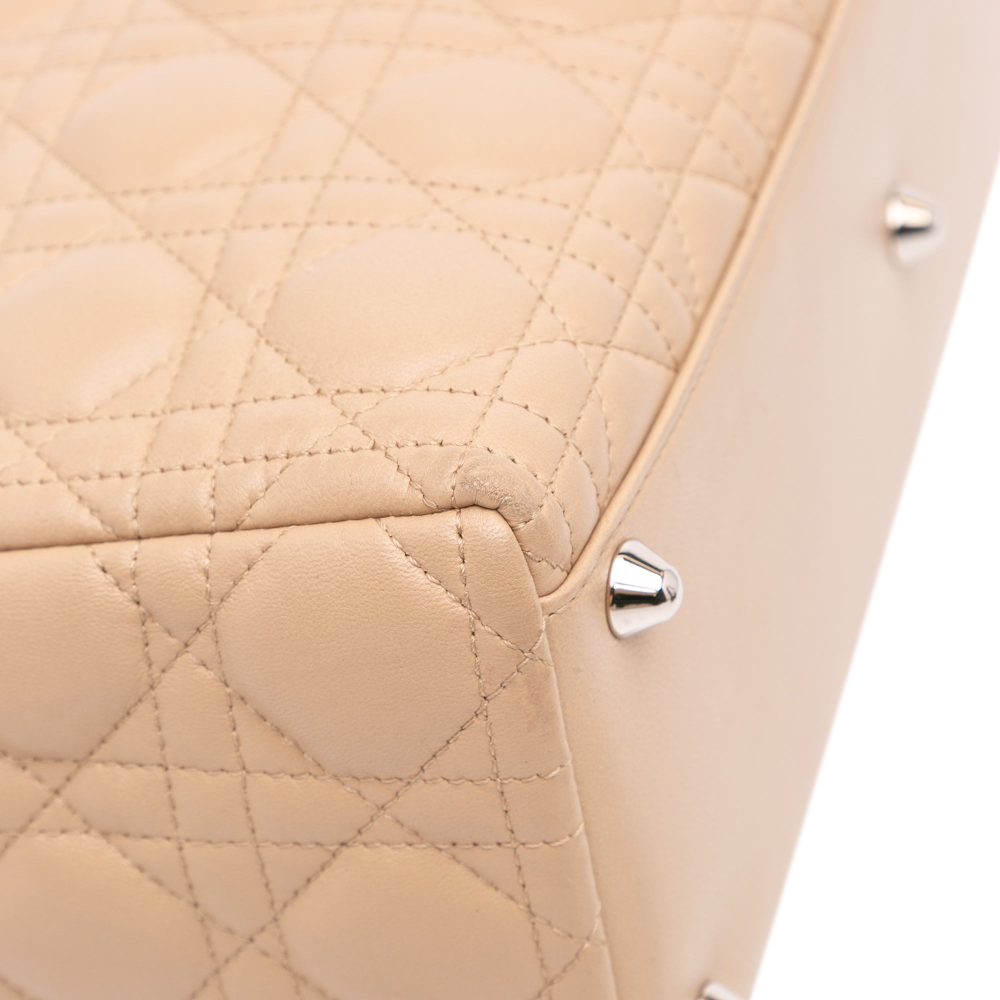 Dior Large Lambskin Cannage Lady Dior - image 9
