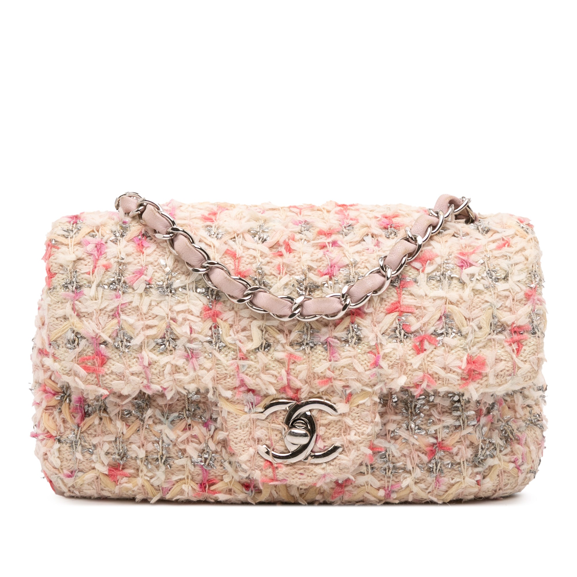 Chanel Mini Rectangular Classic Tweed Single Flap - image 1
