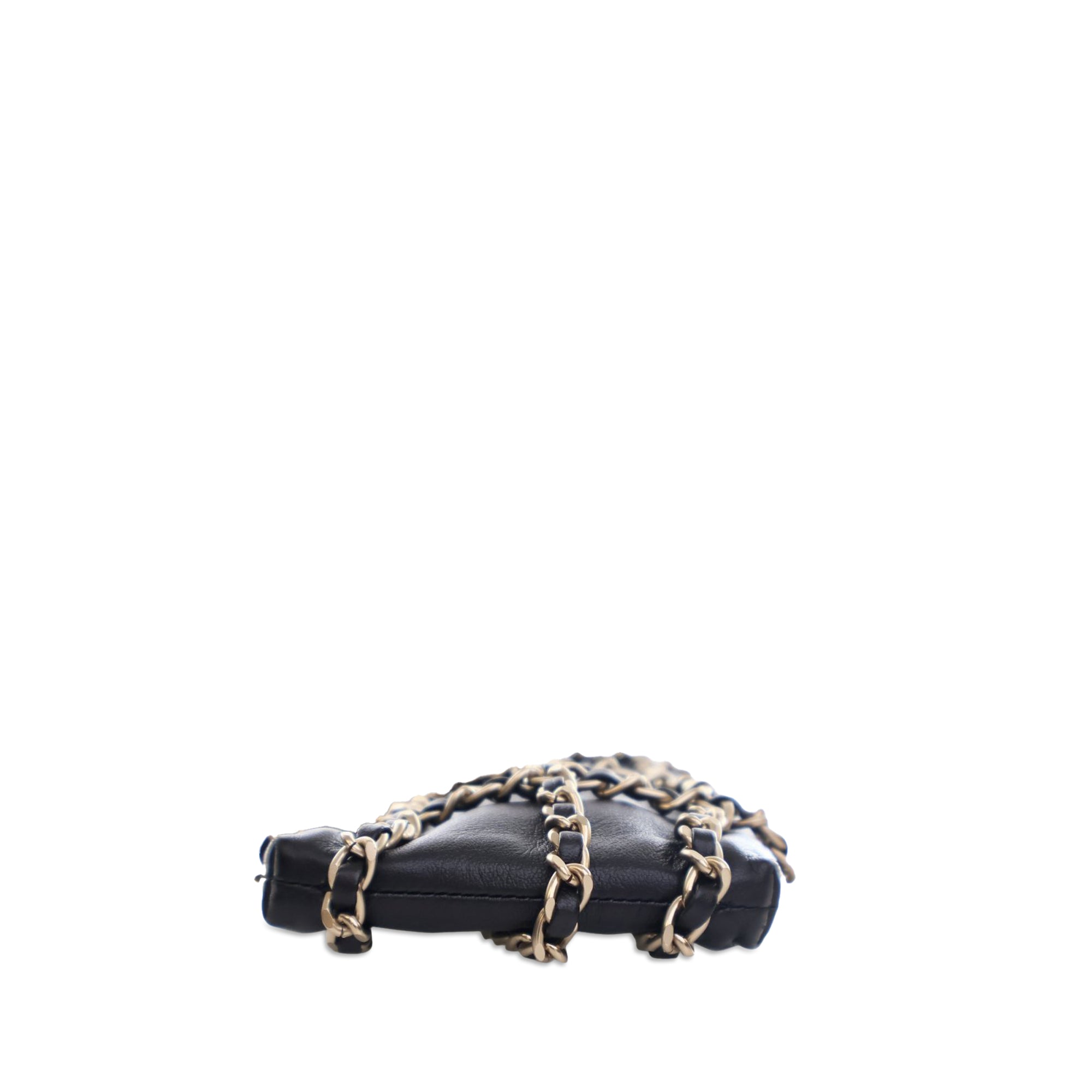 Chanel Lambskin Tech Me Out Clutch With Chain - image 3