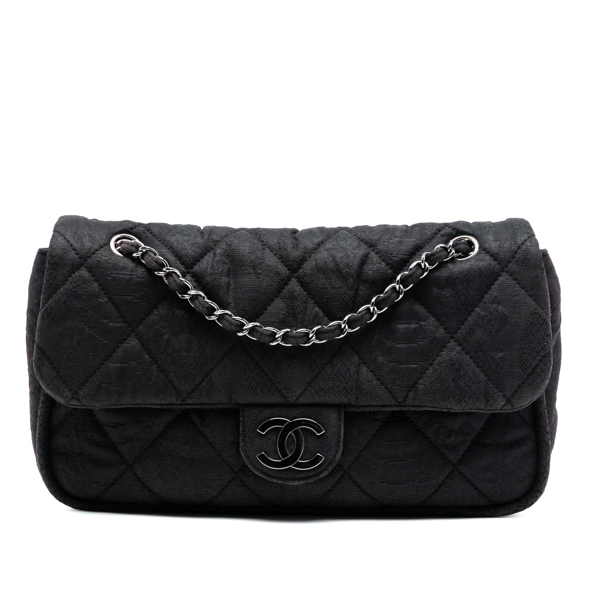 Chanel Crinkled Coated Canvas Le Marais Ligne Flap - image 1