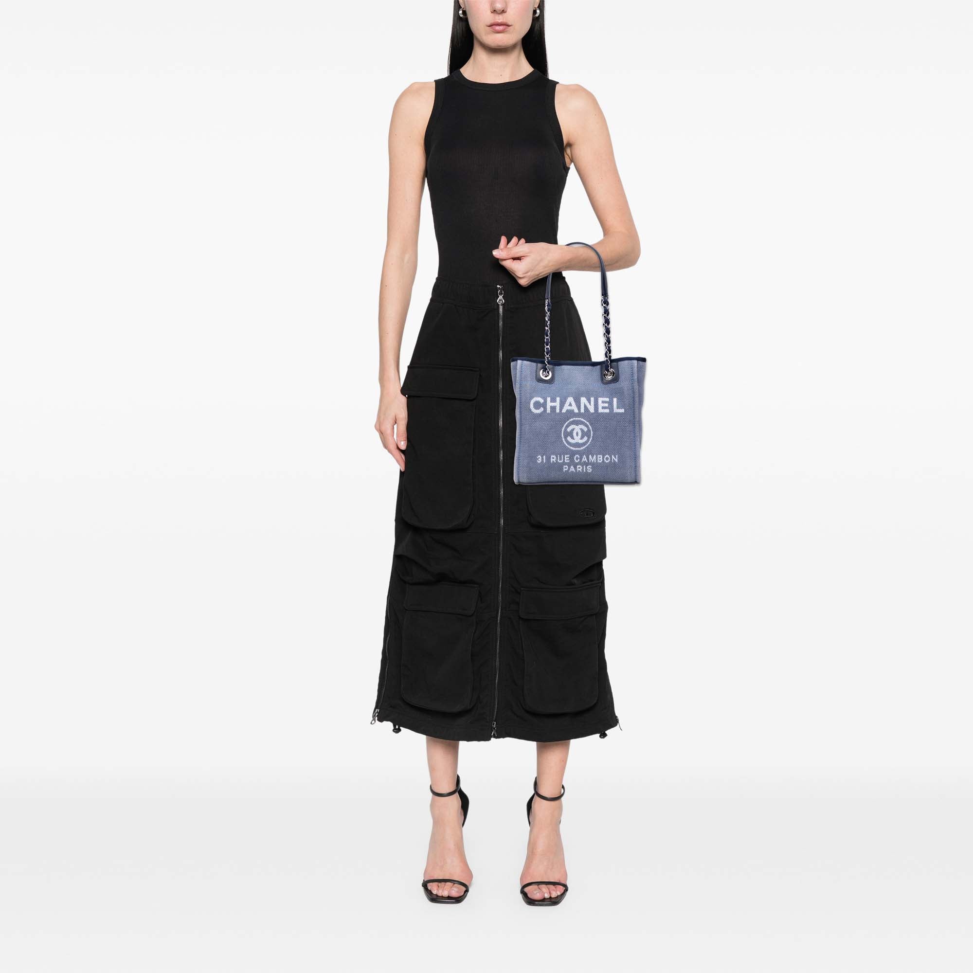 Chanel Mini Canvas Deauville Tote