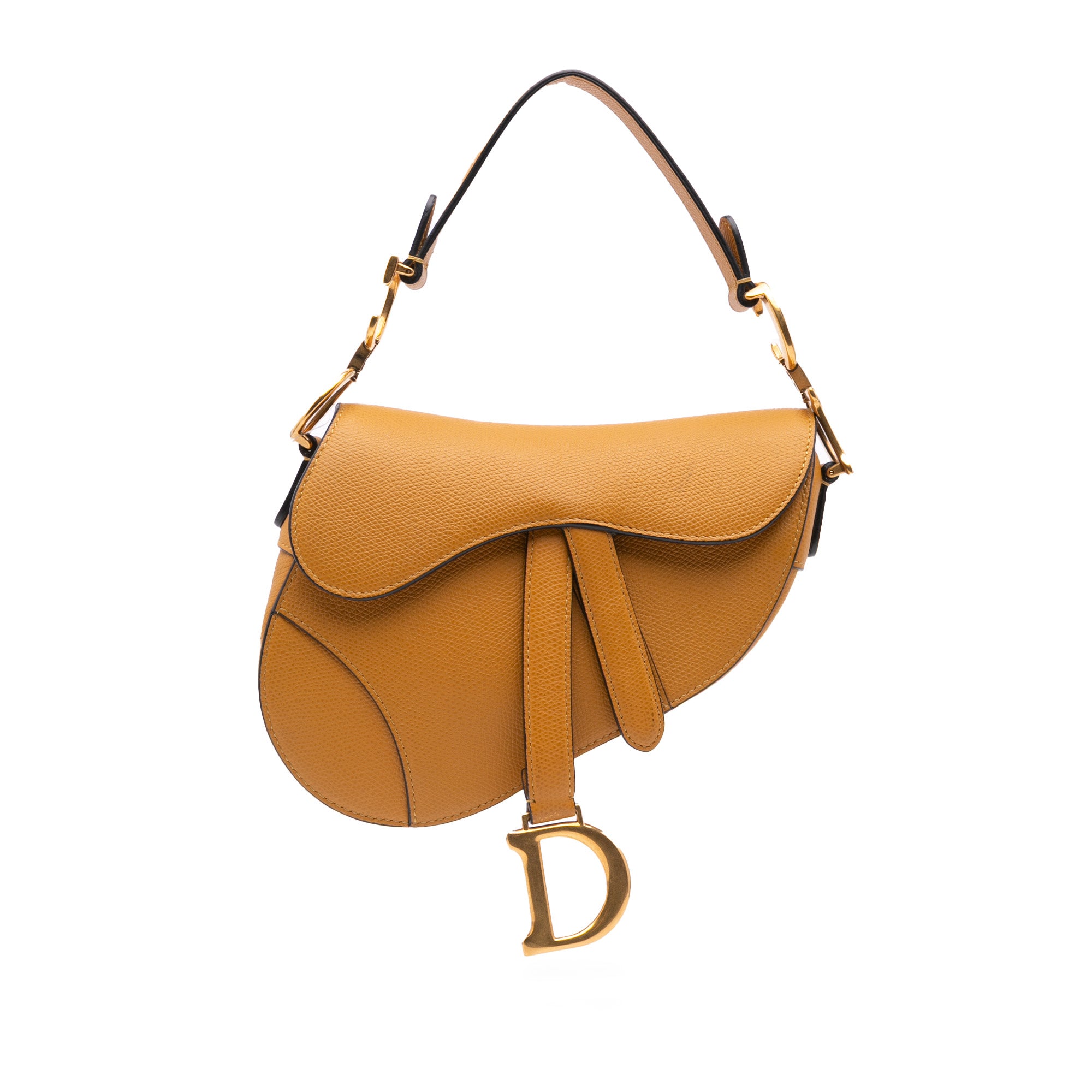 Dior Mini Grained Calfskin Saddle Bag - image 1