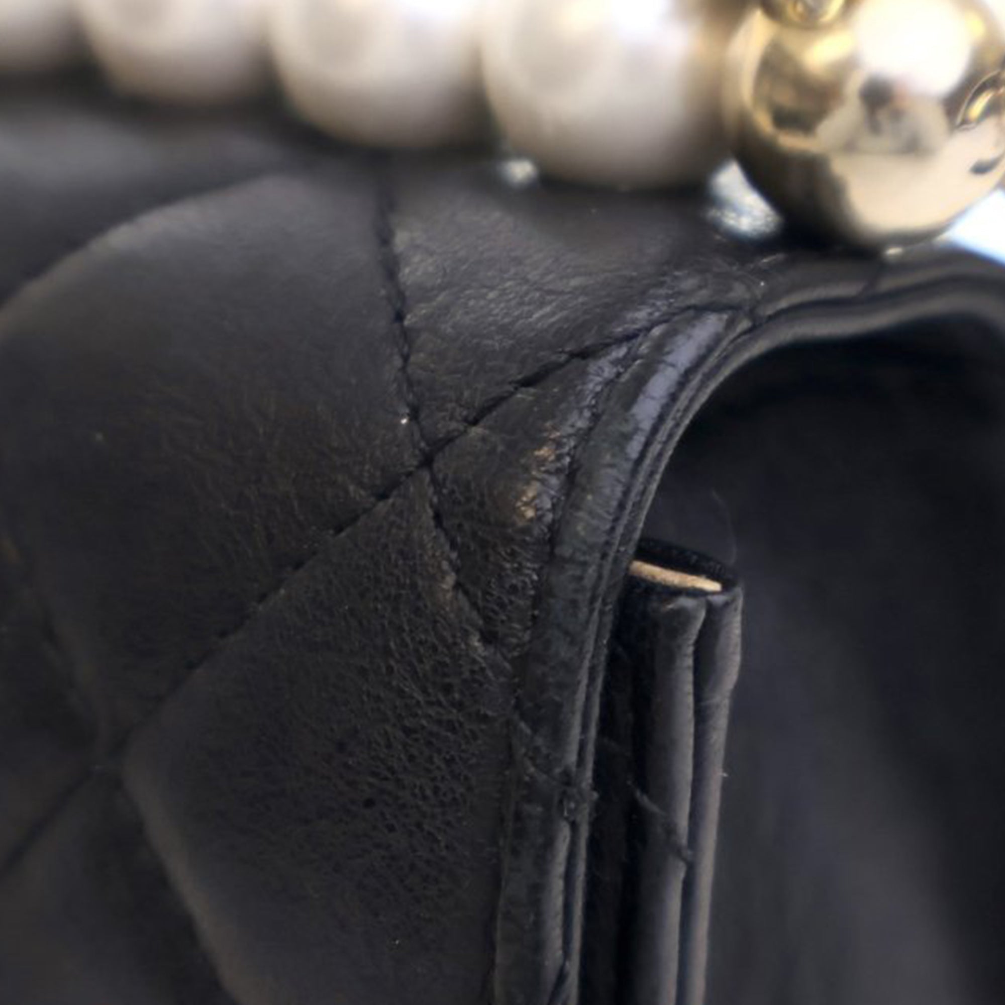 Chanel Small Quilted Goatskin Chic Pearls Flap - image 8