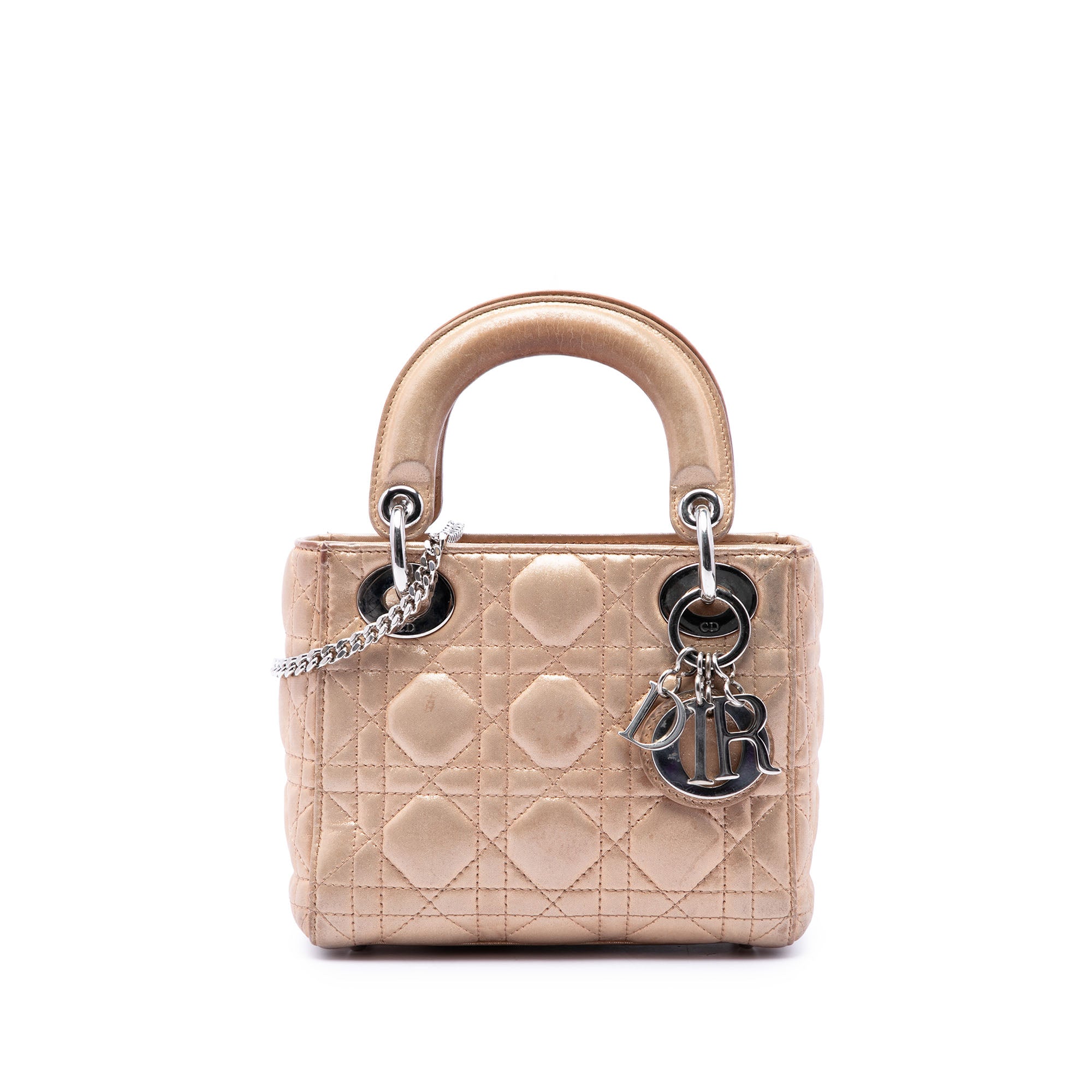 Dior Mini Metallic Lambskin Cannage Lady Dior - image 1