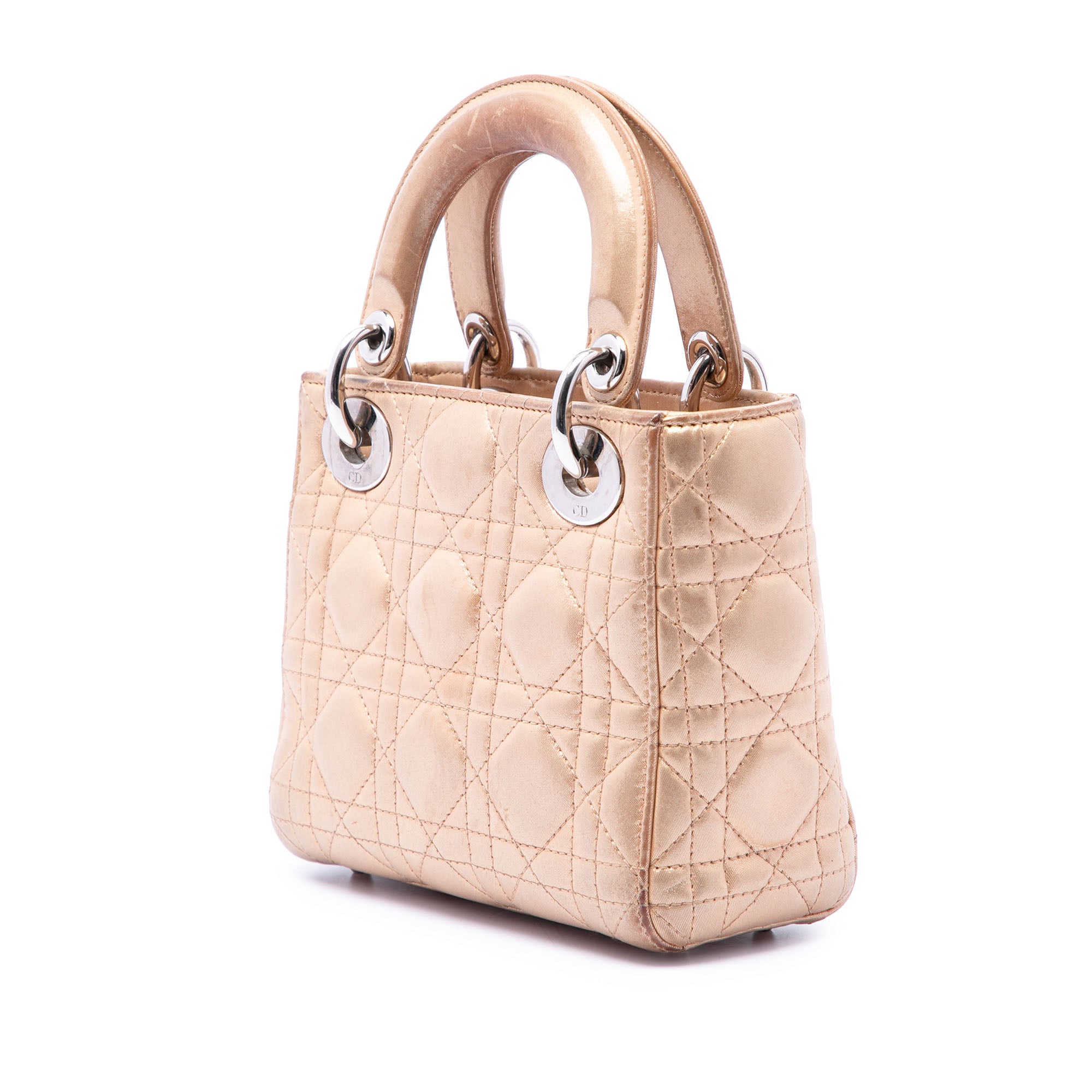 Dior Mini Metallic Lambskin Cannage Lady Dior - image 2