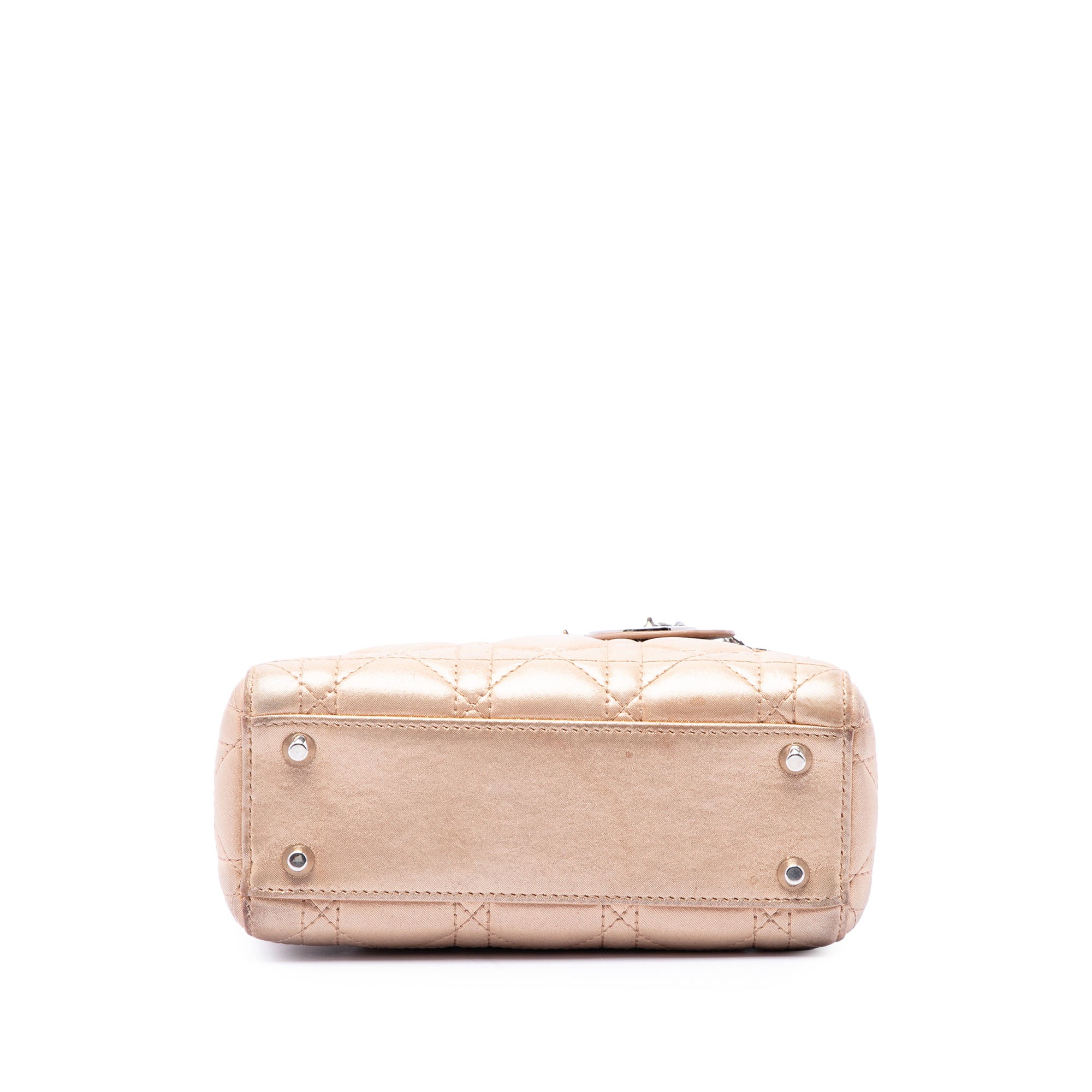 Dior Mini Metallic Lambskin Cannage Lady Dior - image 3