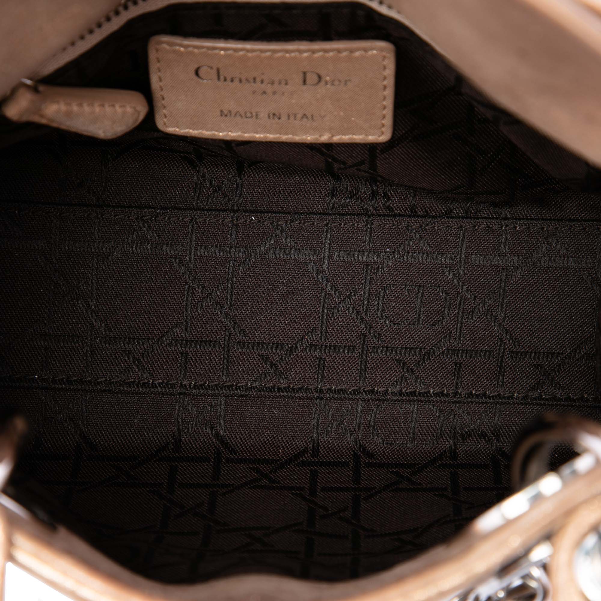 Dior Mini Metallic Lambskin Cannage Lady Dior - image 4