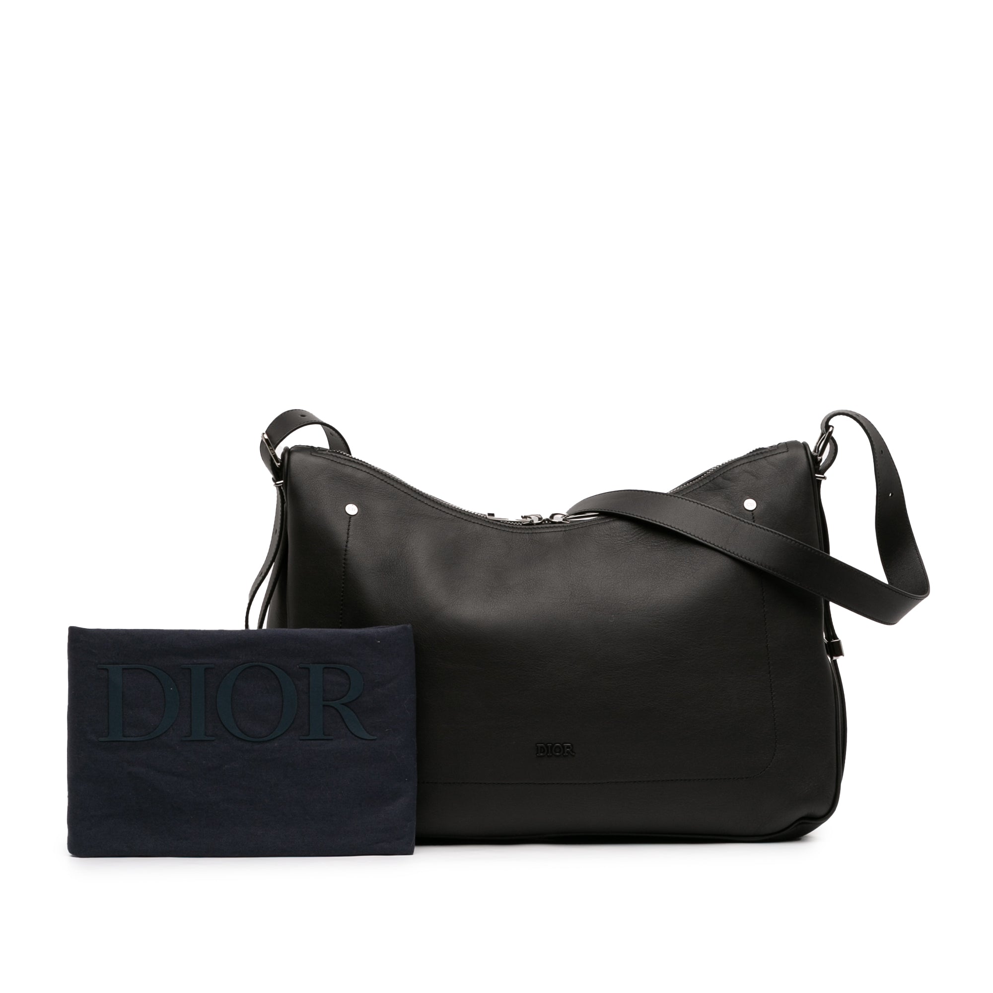 Dior Large Smooth Calfskin Slider Zipped Hobo - image 11