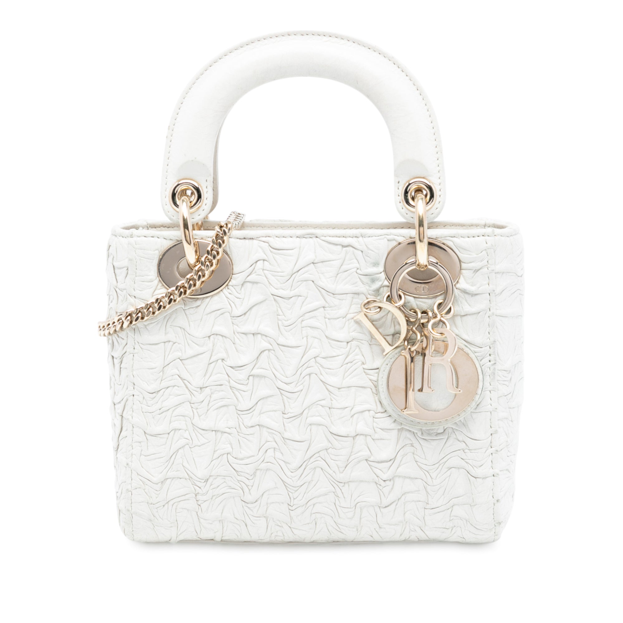 Dior Mini Wavy Crinkled Lambskin Lady Dior - image 1