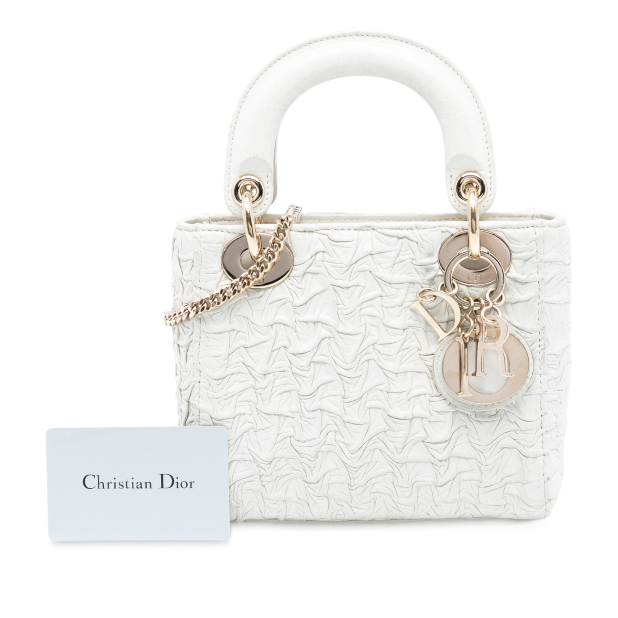 Dior Mini Wavy Crinkled Lambskin Lady Dior - image 8