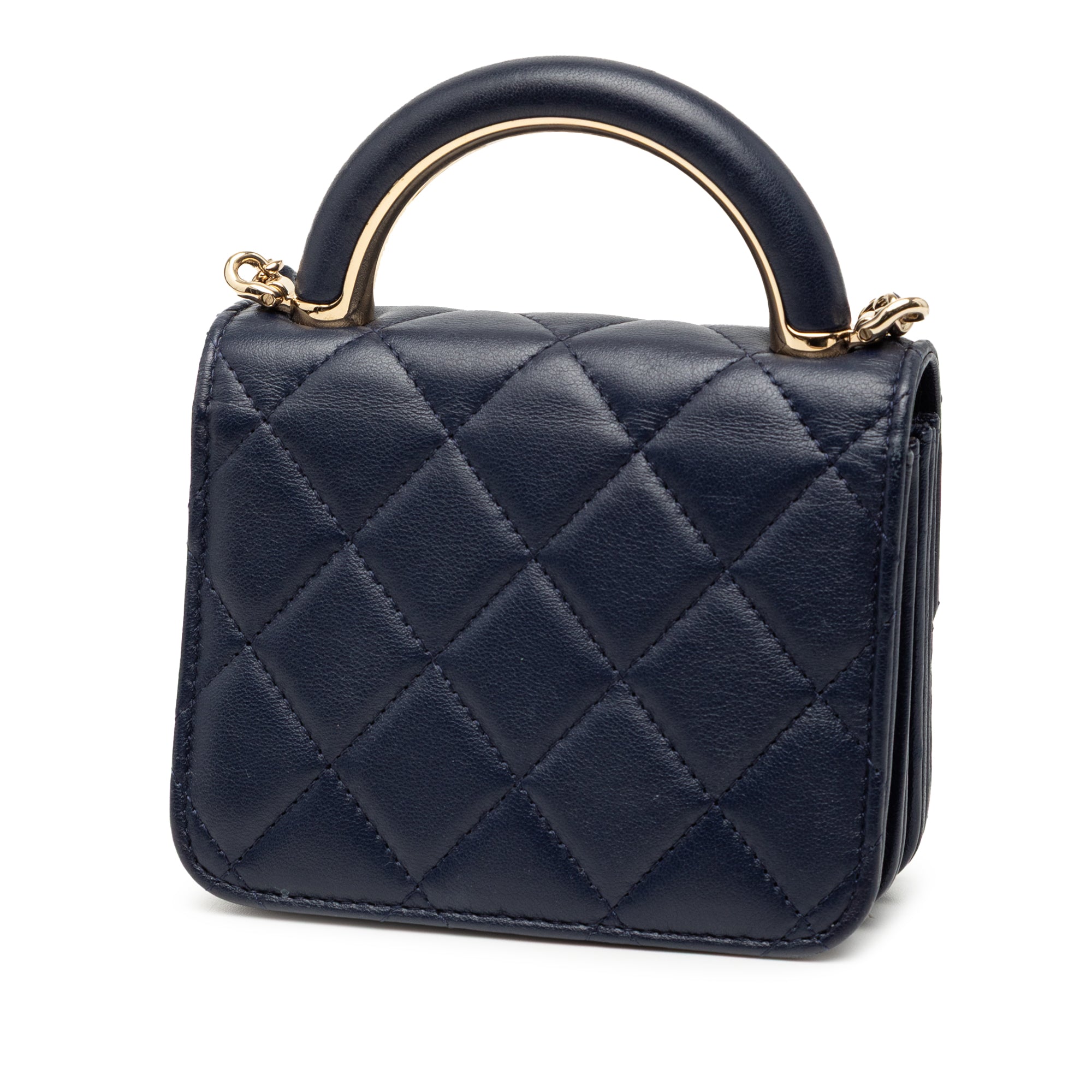 Chanel Mini Lambskin Paris Le19M Charming Top Handle Flap - image 2