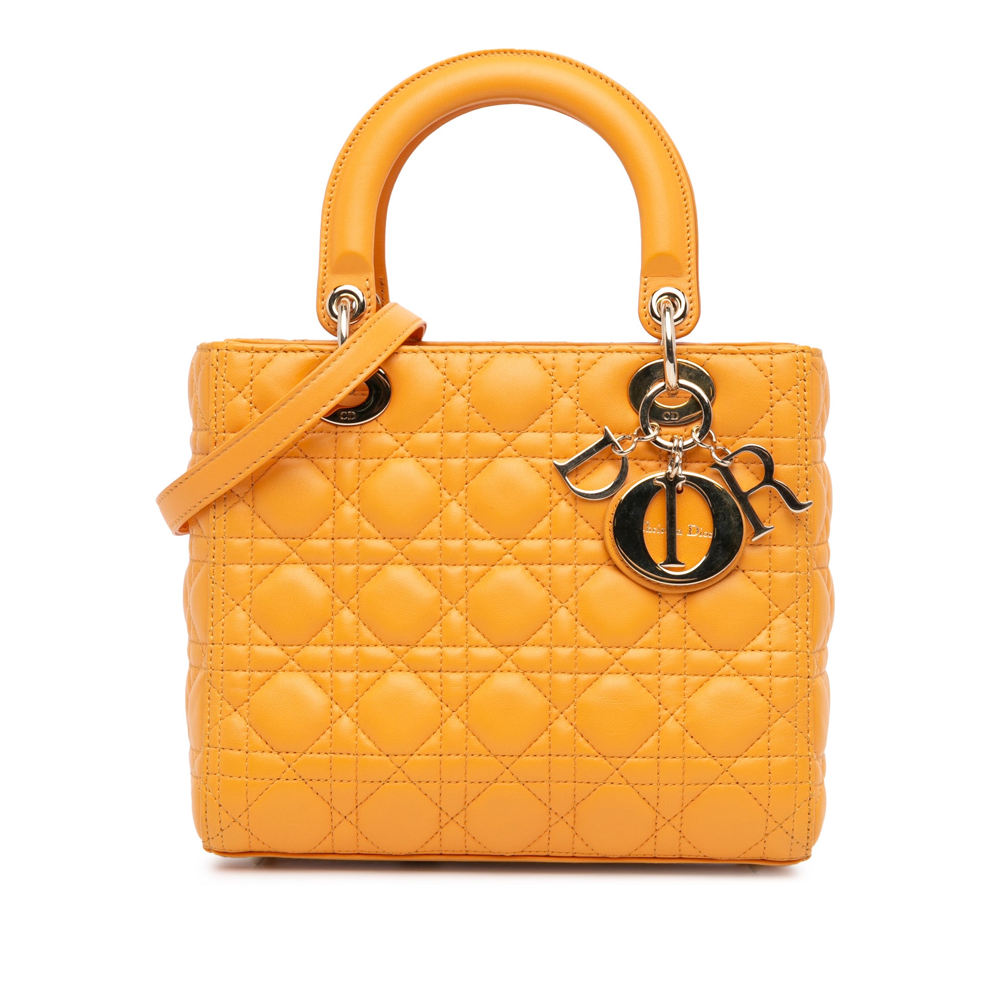 Dior Medium Lambskin Cannage Lady Dior - image 1