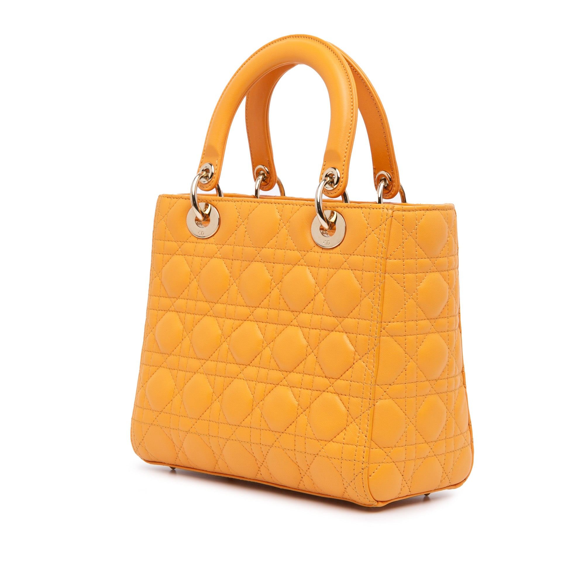 Dior Medium Lambskin Cannage Lady Dior - image 2