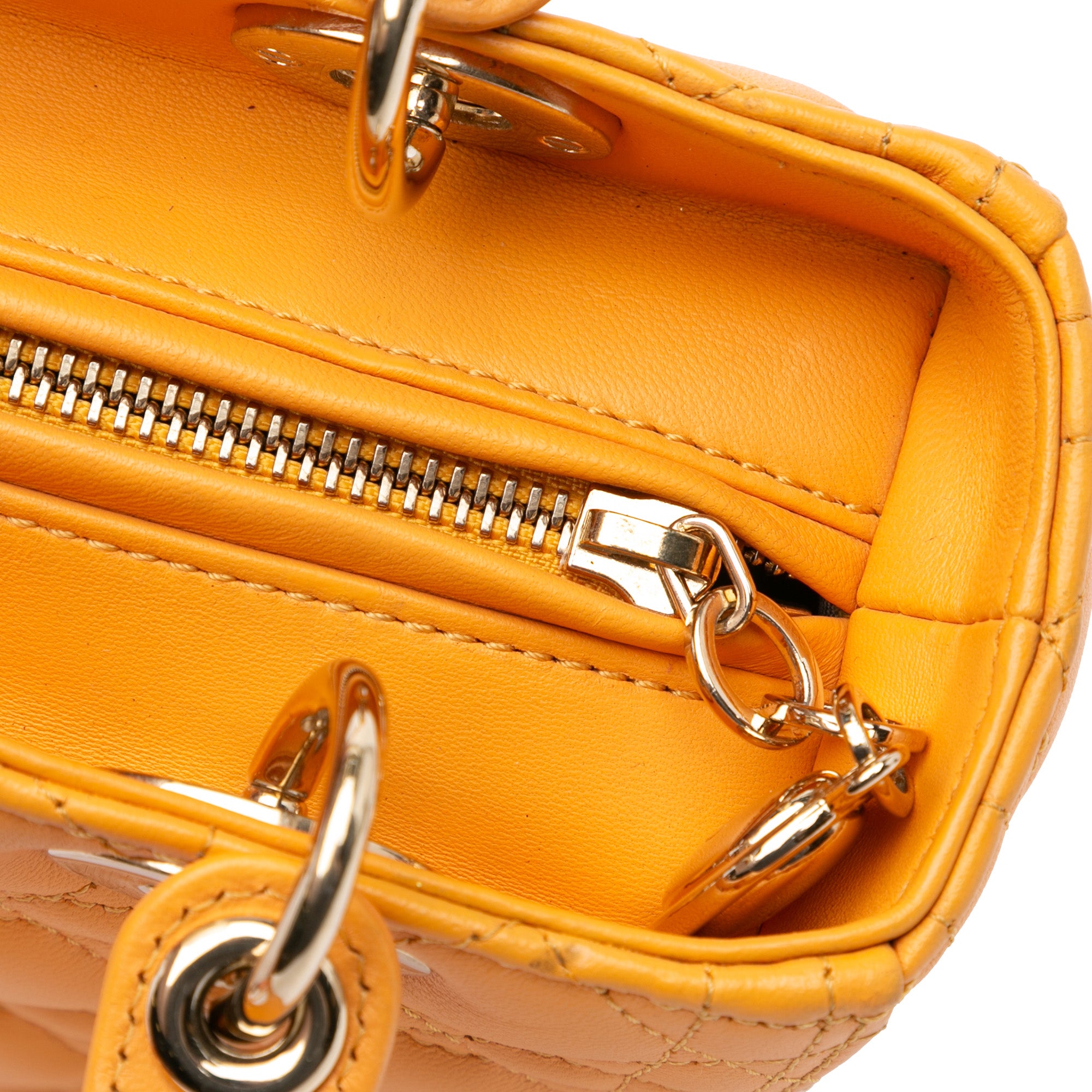 Dior Medium Lambskin Cannage Lady Dior - image 7