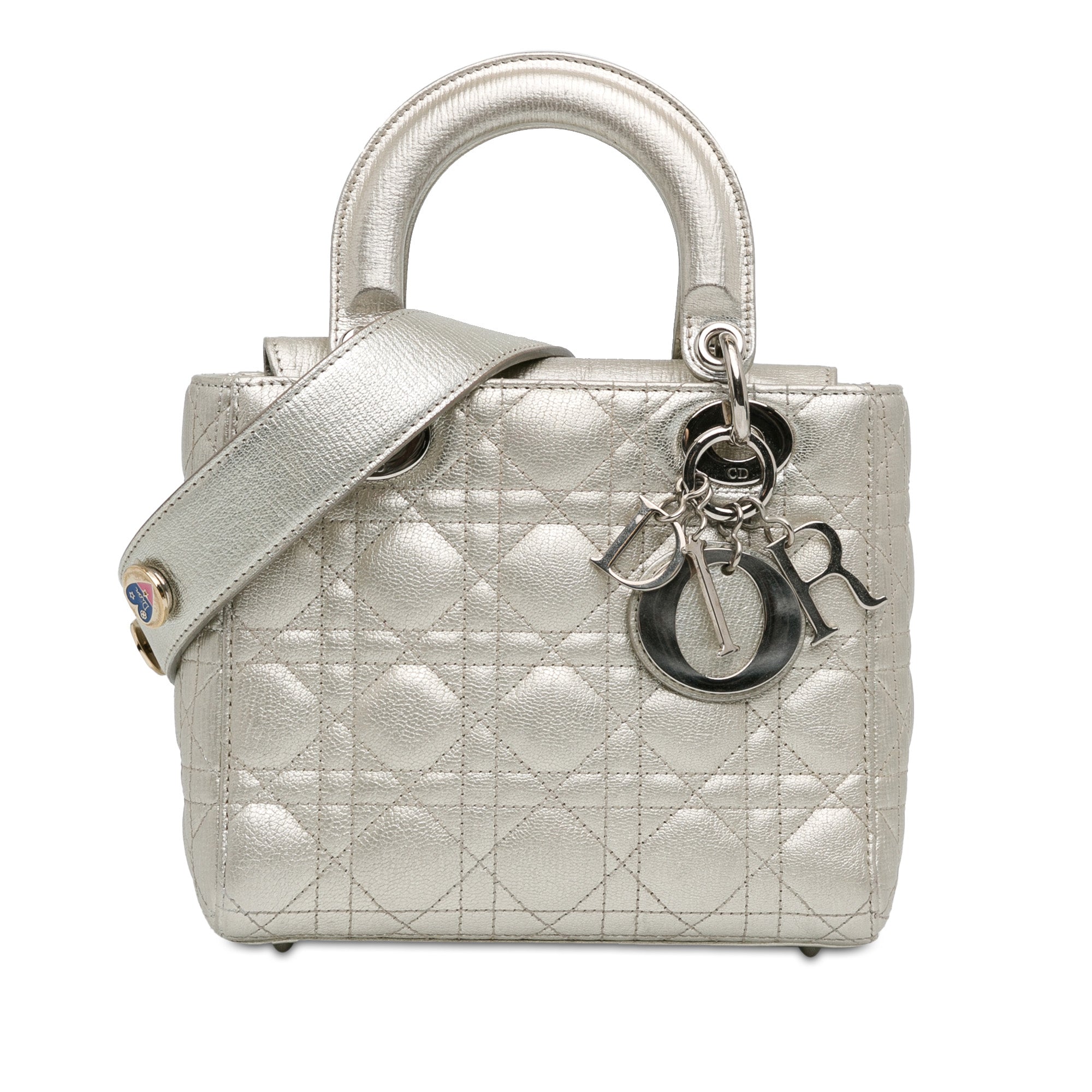 Dior Small Metallic Grained Calfskin Cannage My ABCDior Lady Dior - image 1