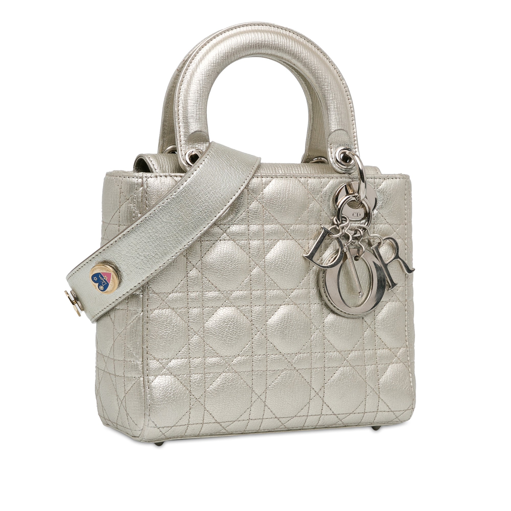 Dior Small Metallic Grained Calfskin Cannage My ABCDior Lady Dior - image 2