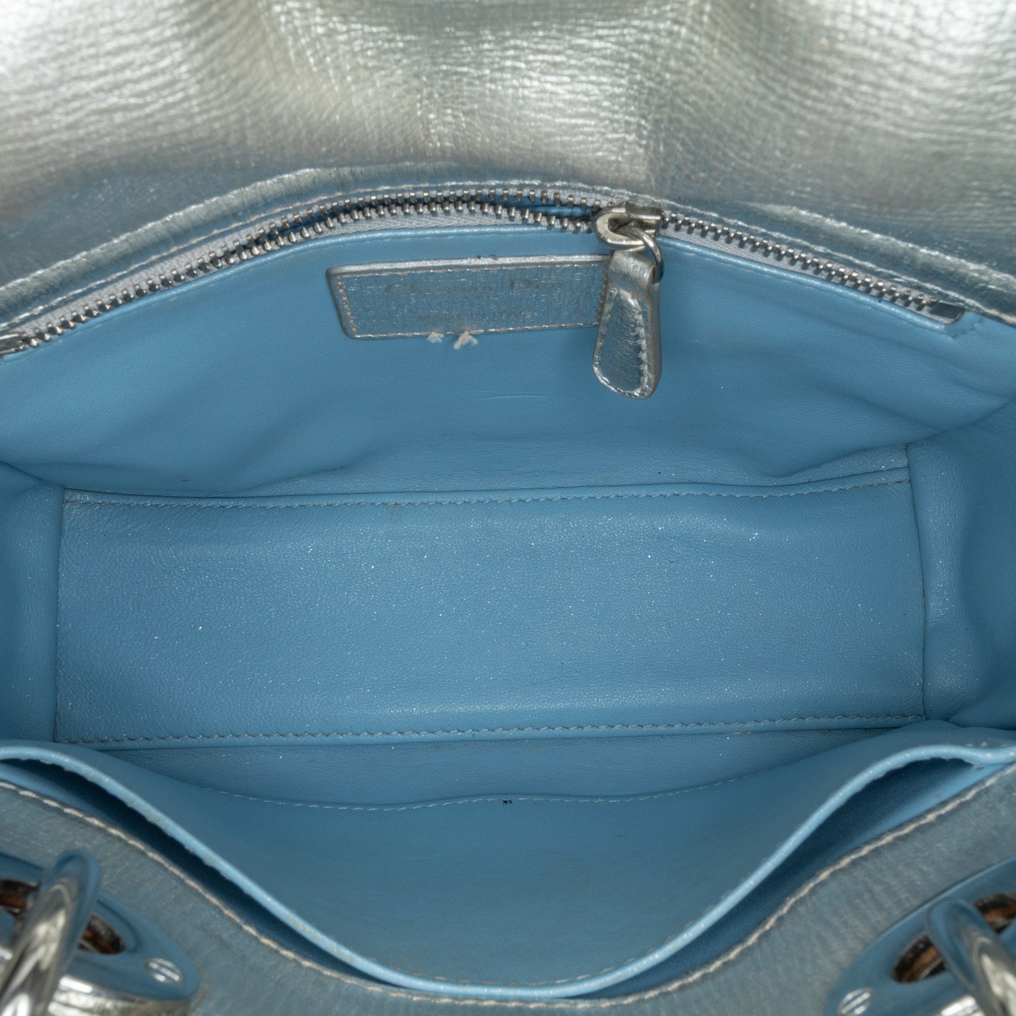 Dior Small Metallic Grained Calfskin Cannage My ABCDior Lady Dior - image 5