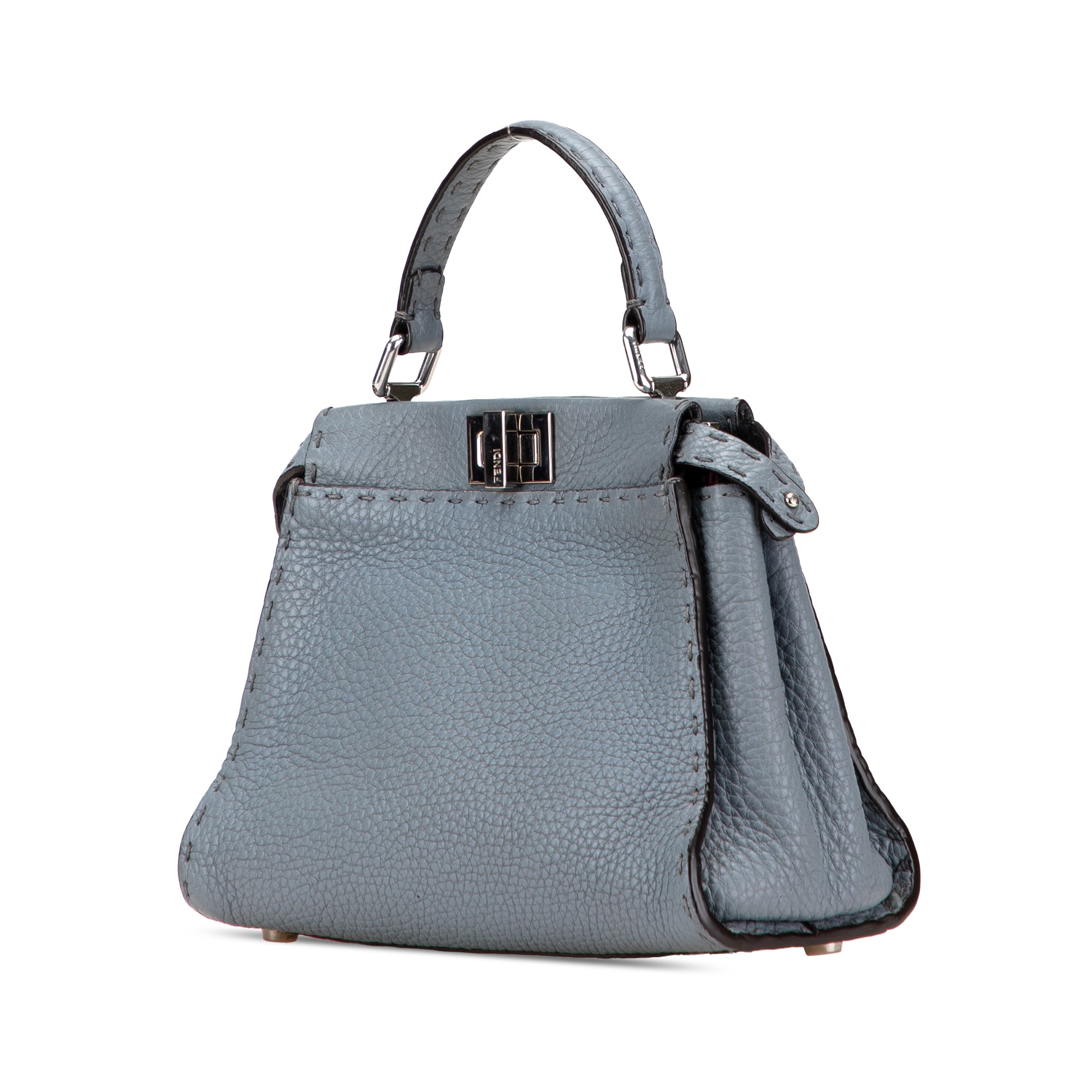 Fendi Mini Leather Selleria Peekaboo Iconic Satchel - image 2