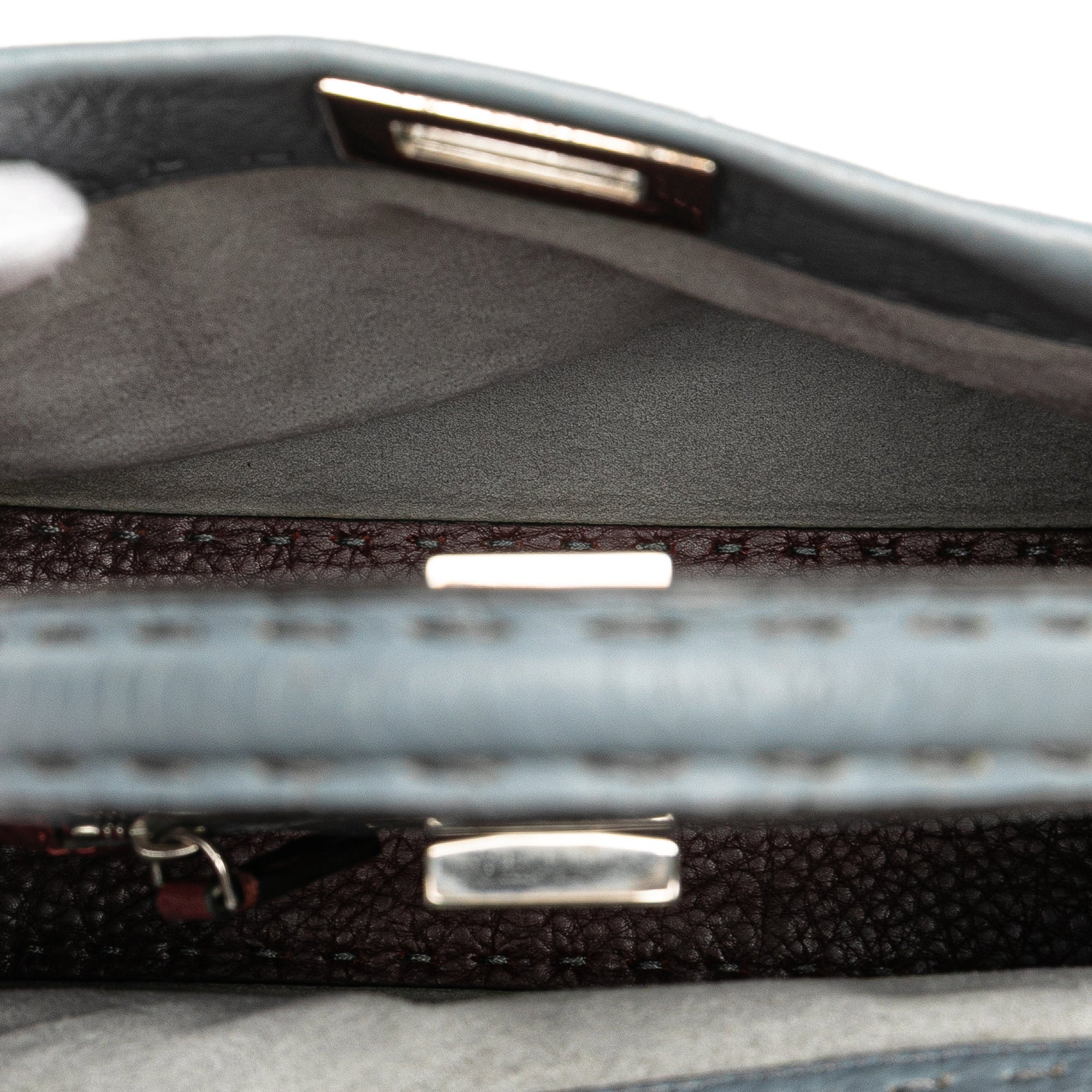Fendi Mini Leather Selleria Peekaboo Iconic Satchel - image 4