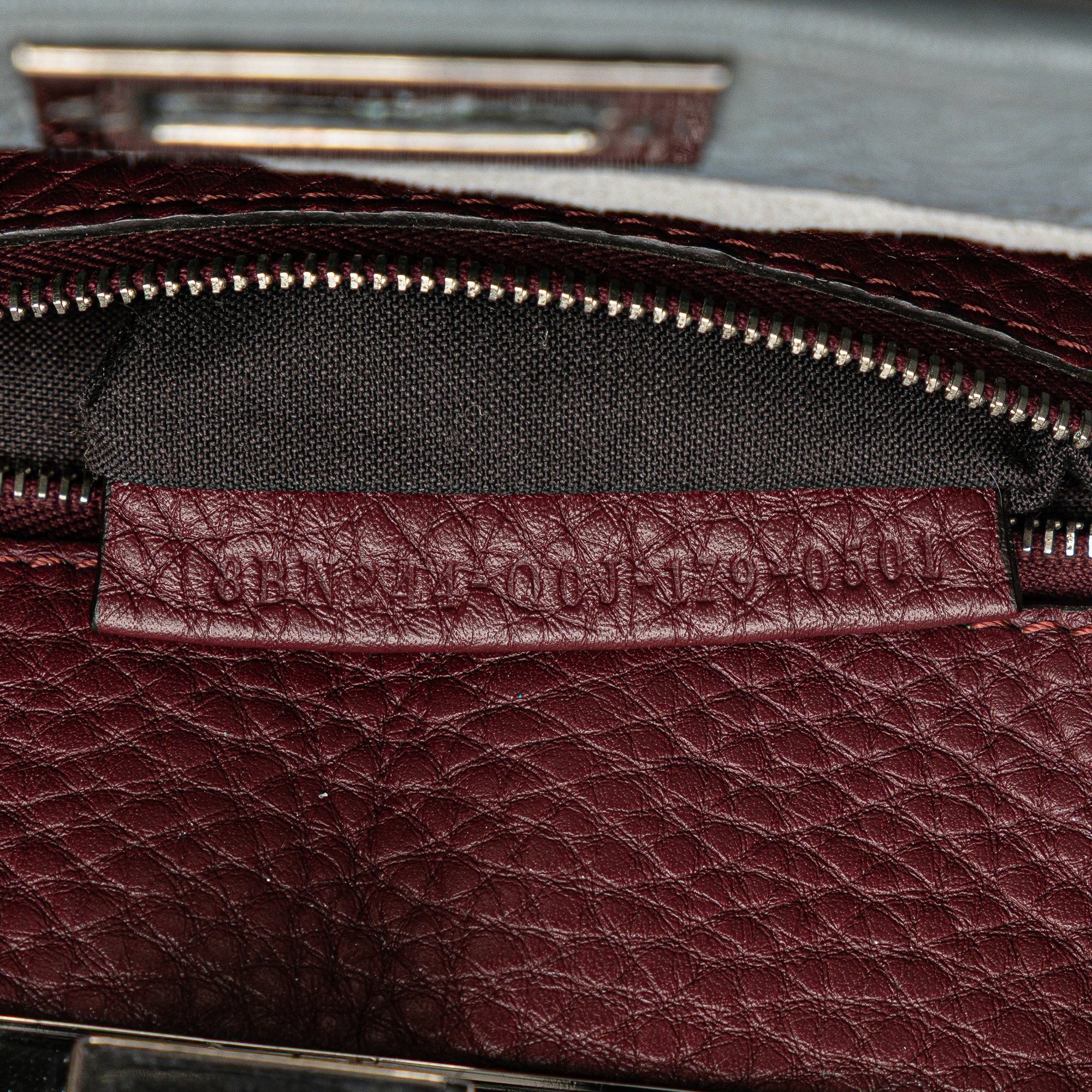 Fendi Mini Leather Selleria Peekaboo Iconic Satchel - image 6