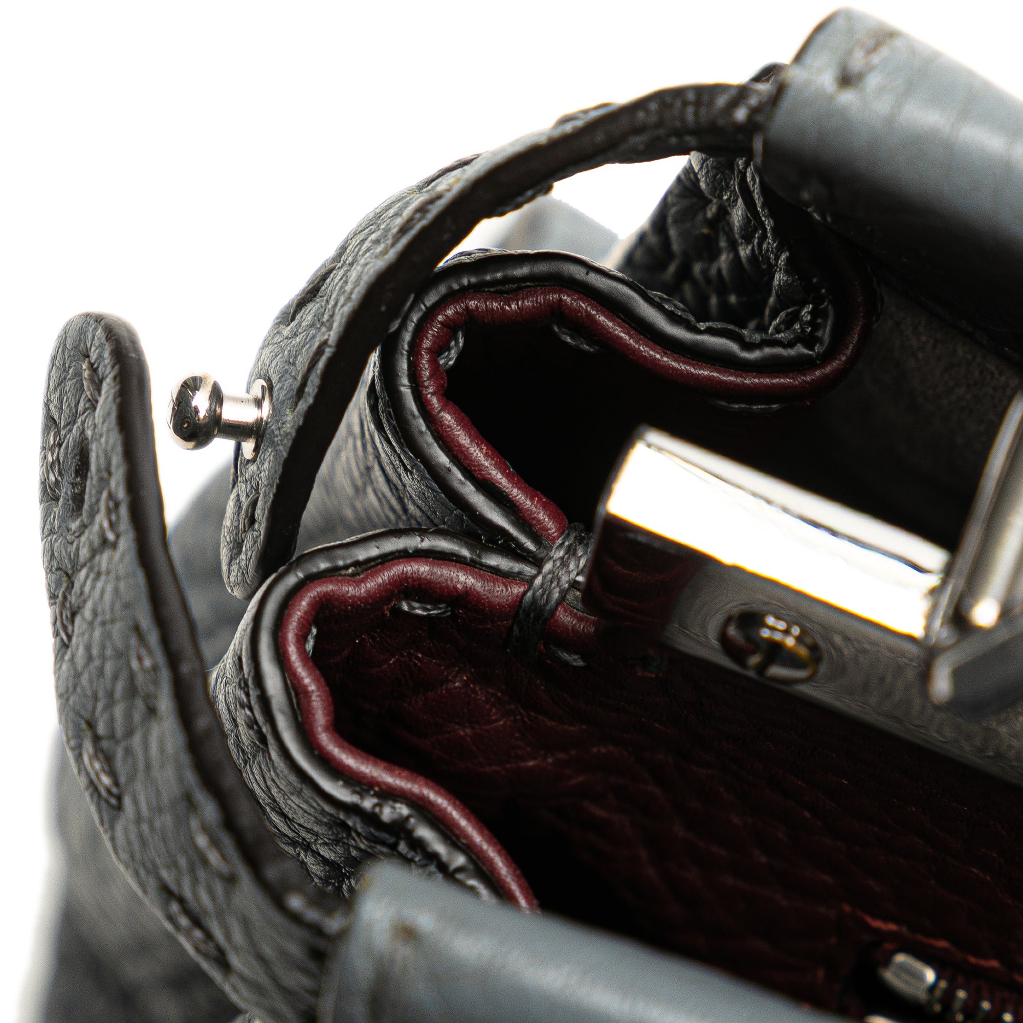 Fendi Mini Leather Selleria Peekaboo Iconic Satchel - image 9