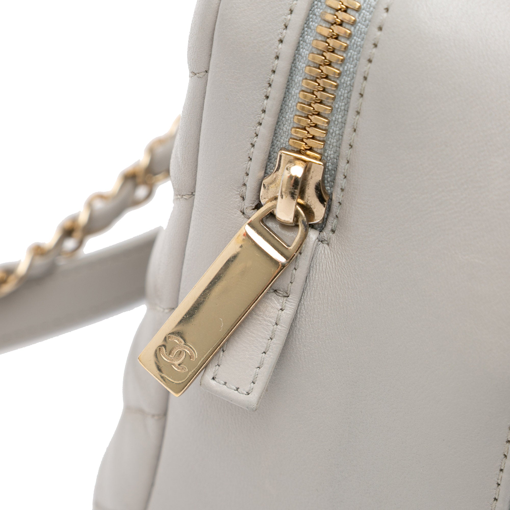 Chanel Medium Chevron Lambskin Trendy CC Bowling Bag - image 7