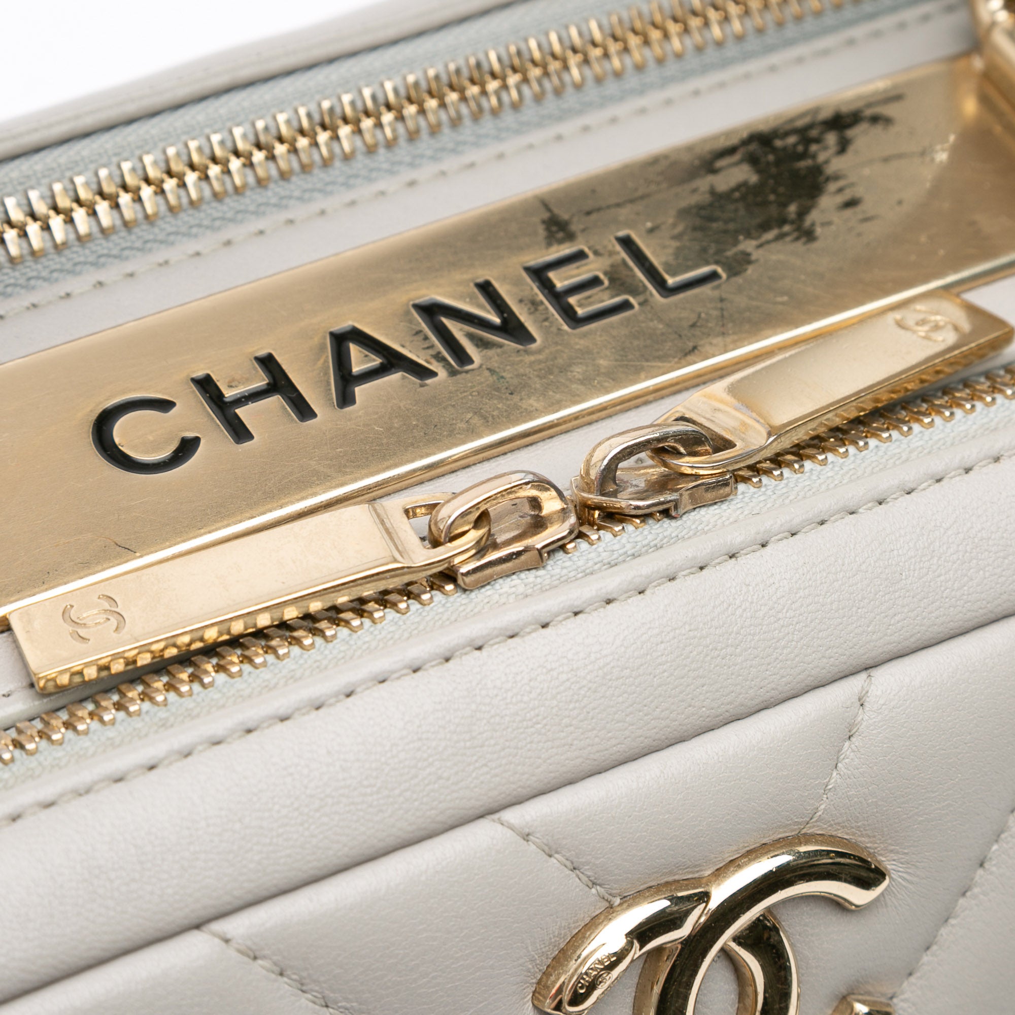 Chanel Medium Chevron Lambskin Trendy CC Bowling Bag - image 9