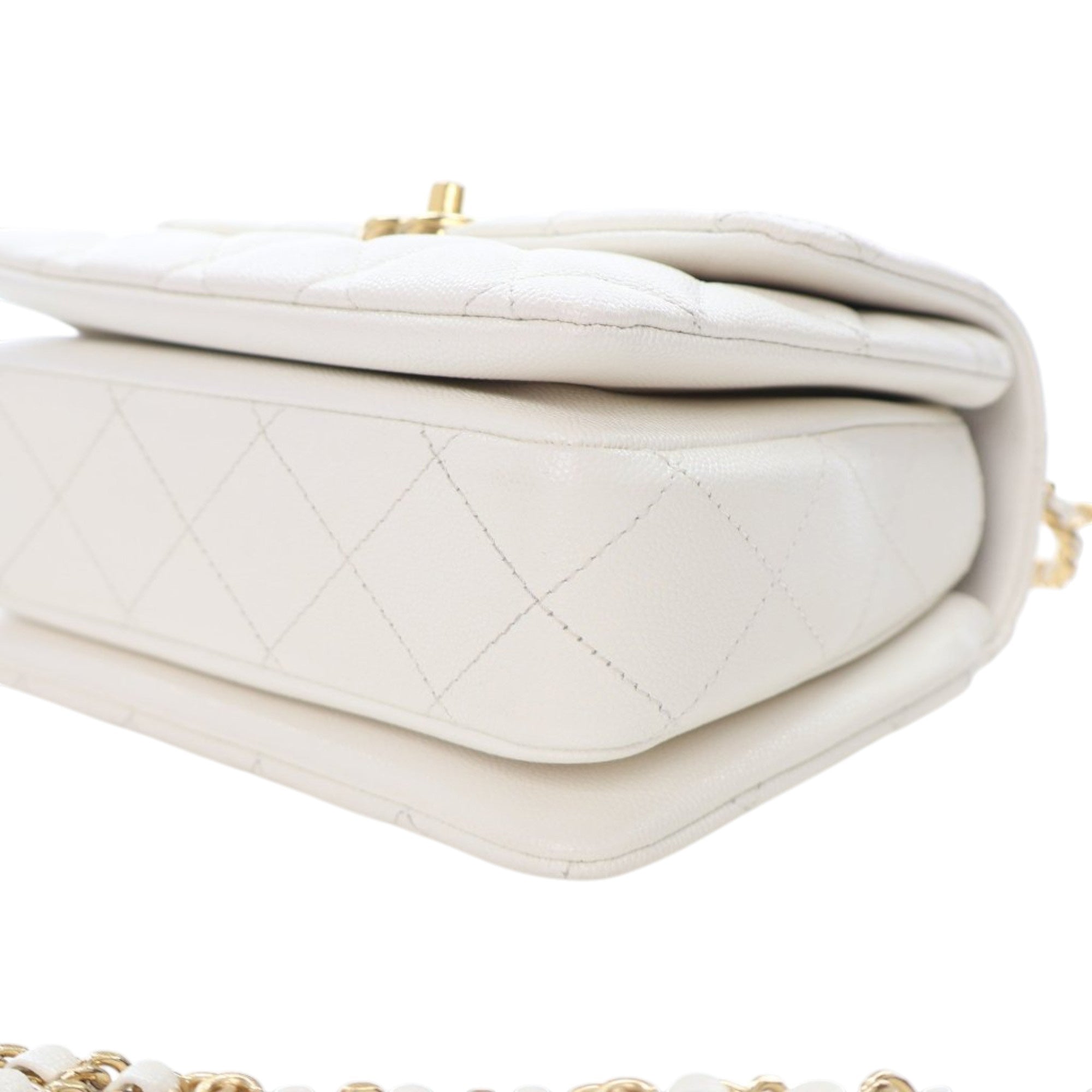 Chanel Mini Quilted Caviar Coco First Flap - image 10