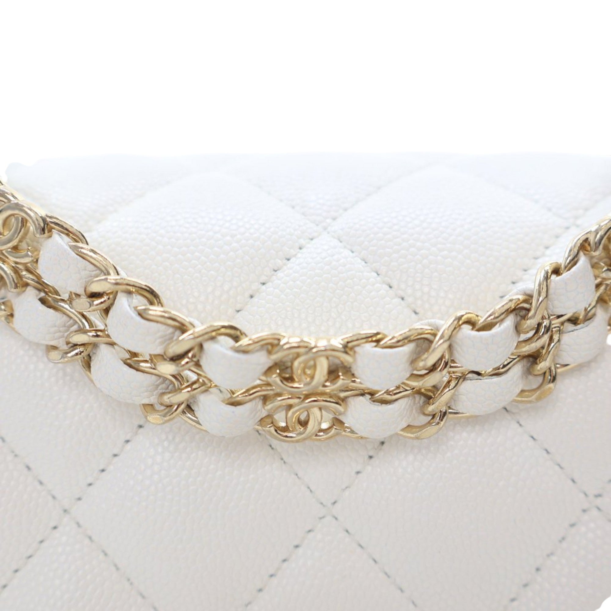 Chanel Mini Quilted Caviar Coco First Flap - image 13