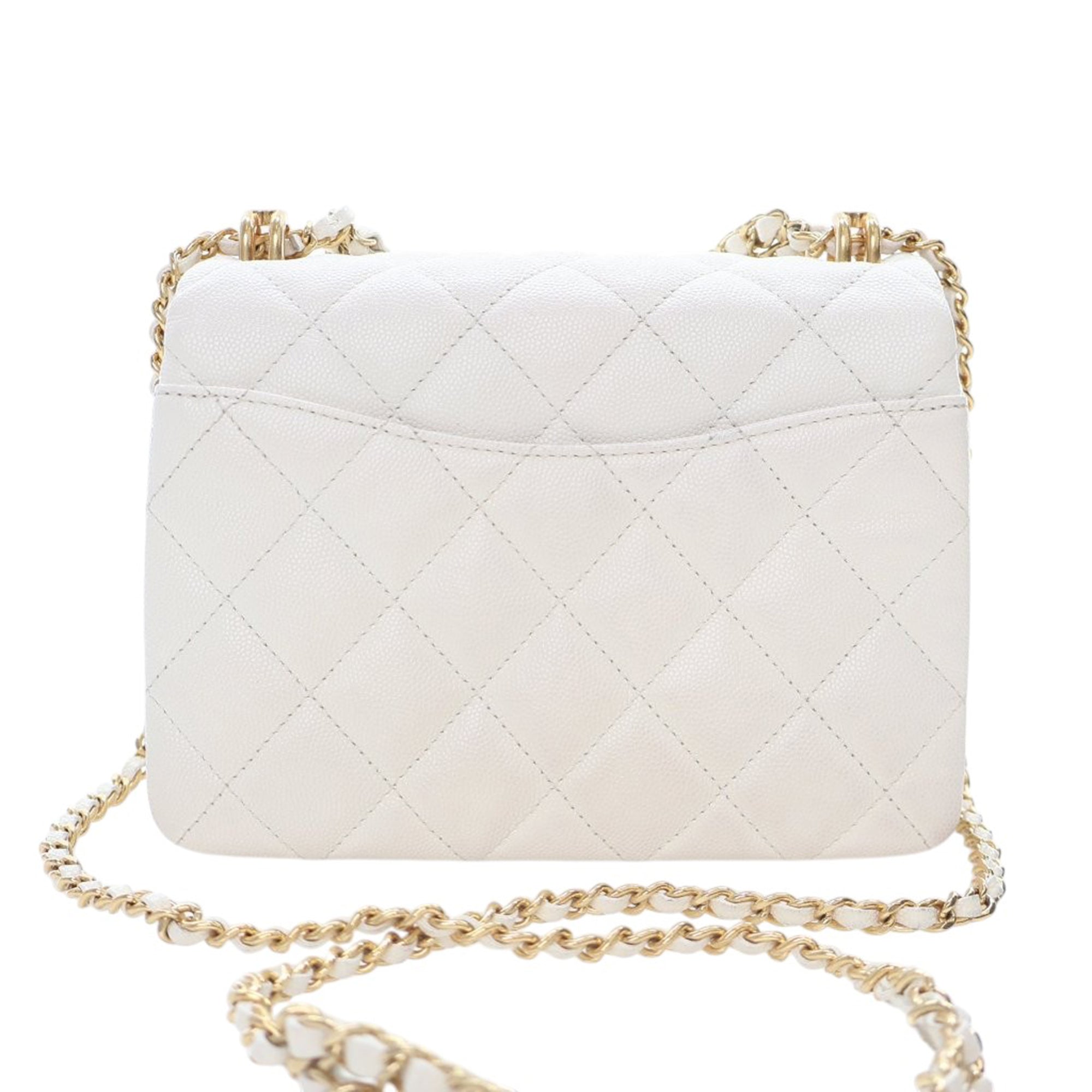 Chanel Mini Quilted Caviar Coco First Flap - image 4