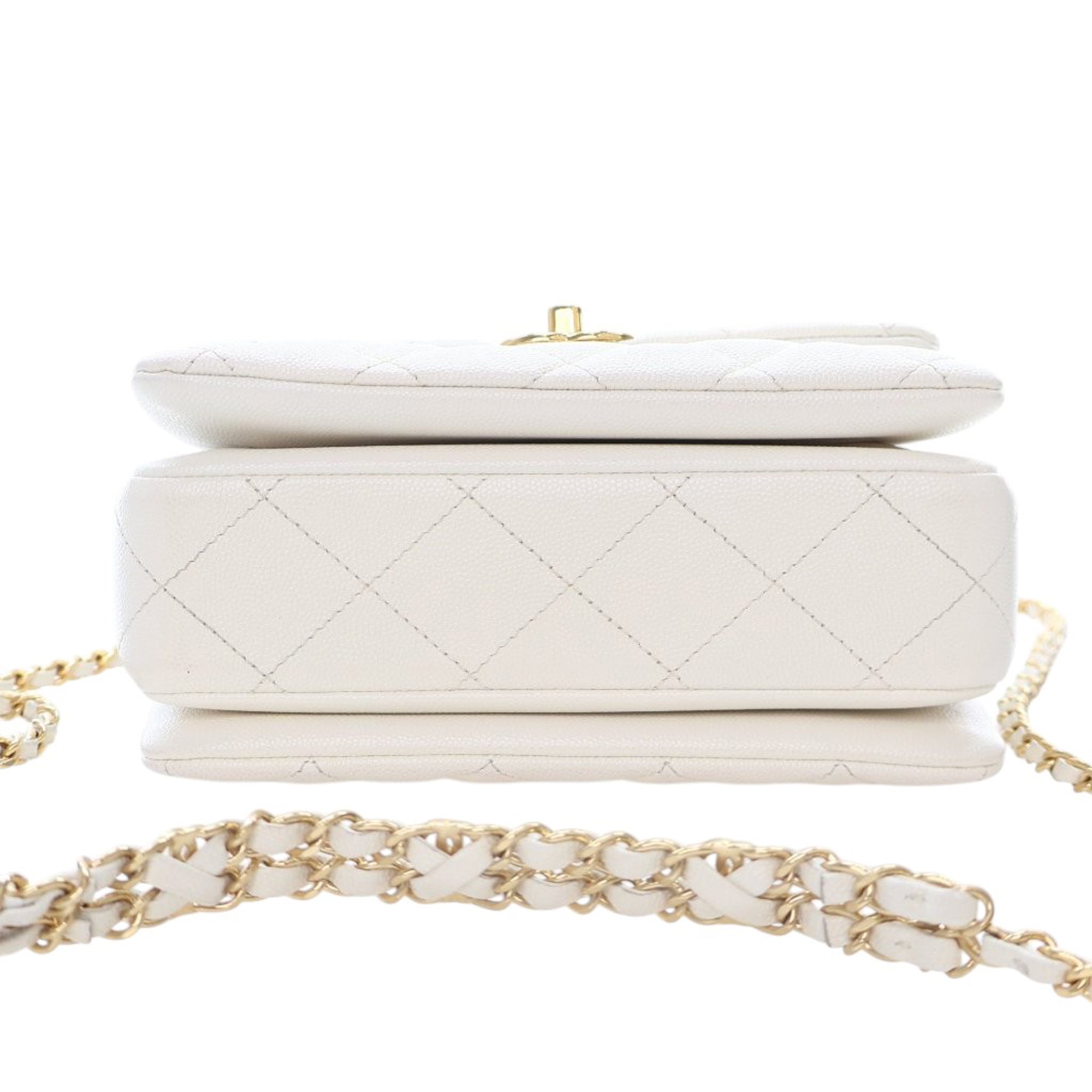 Chanel Mini Quilted Caviar Coco First Flap - image 5