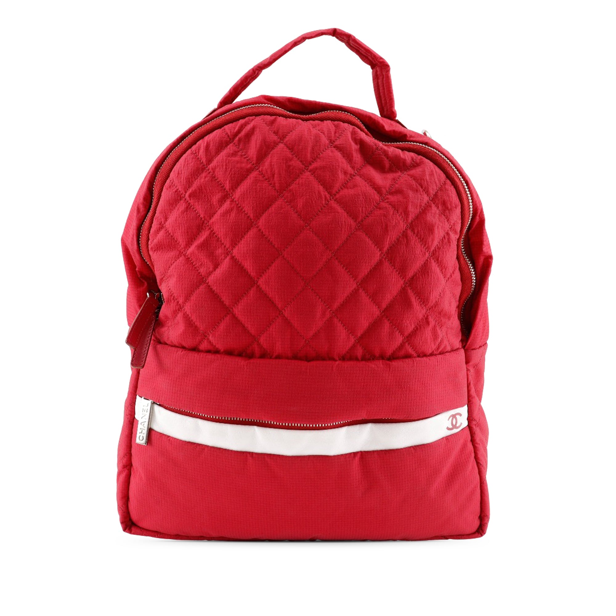 Chanel Quilted Nylon Coco Mark Backpack - image 1